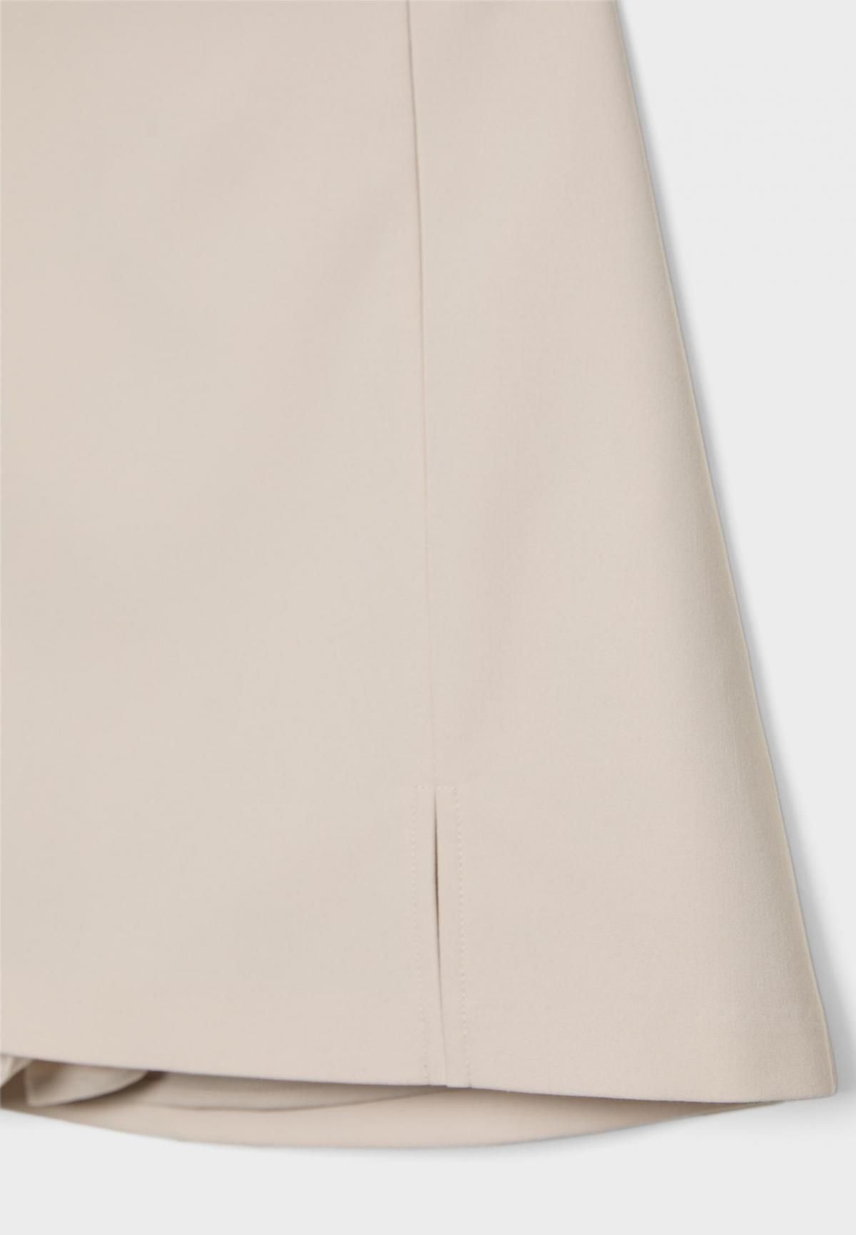 스트라디바리우스 시크 미니멀 미드라이즈 사이드슬릿 스커트팬츠 4799/768 ECRU - 상세 이미지 2