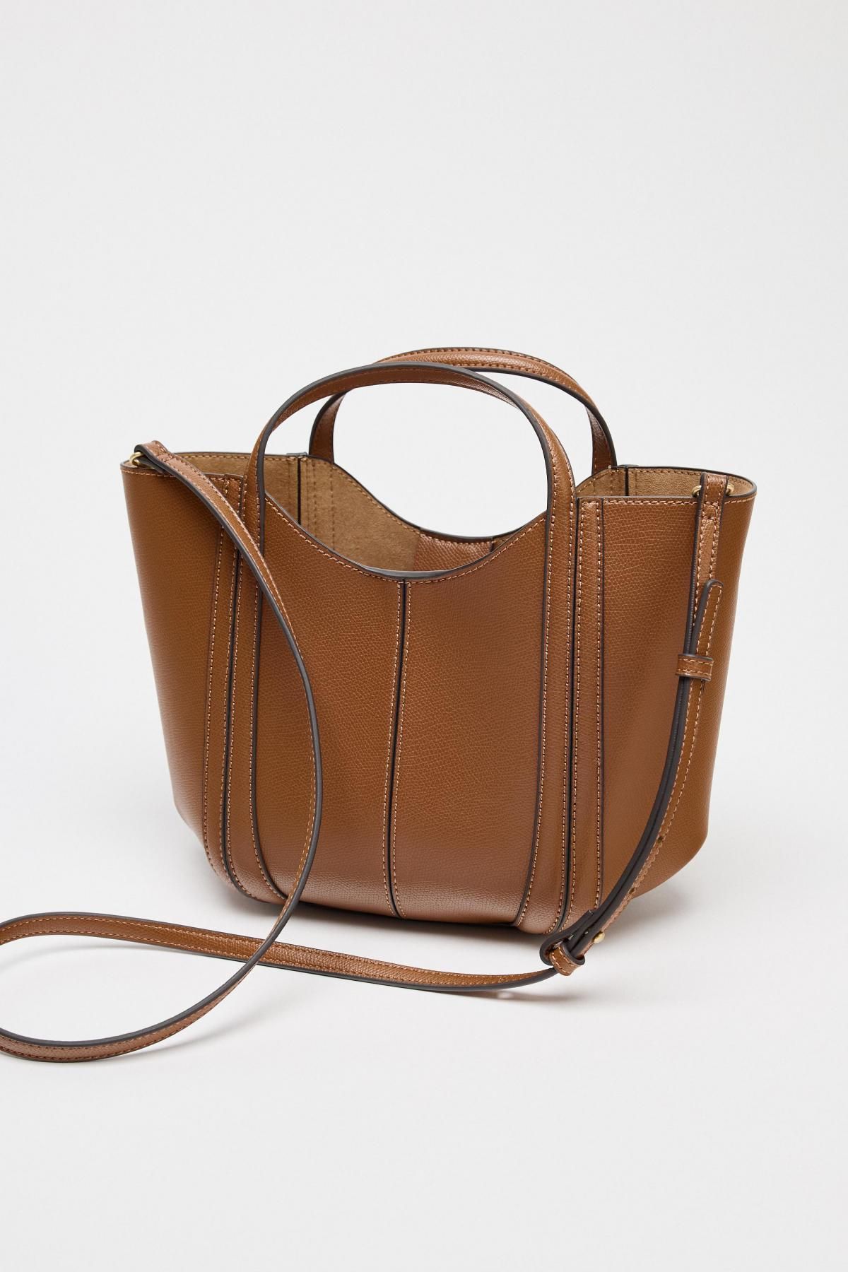 자라 미니멀 스티치 토트백 브라운 6332/510 DARK TAN - 상세 이미지 2
