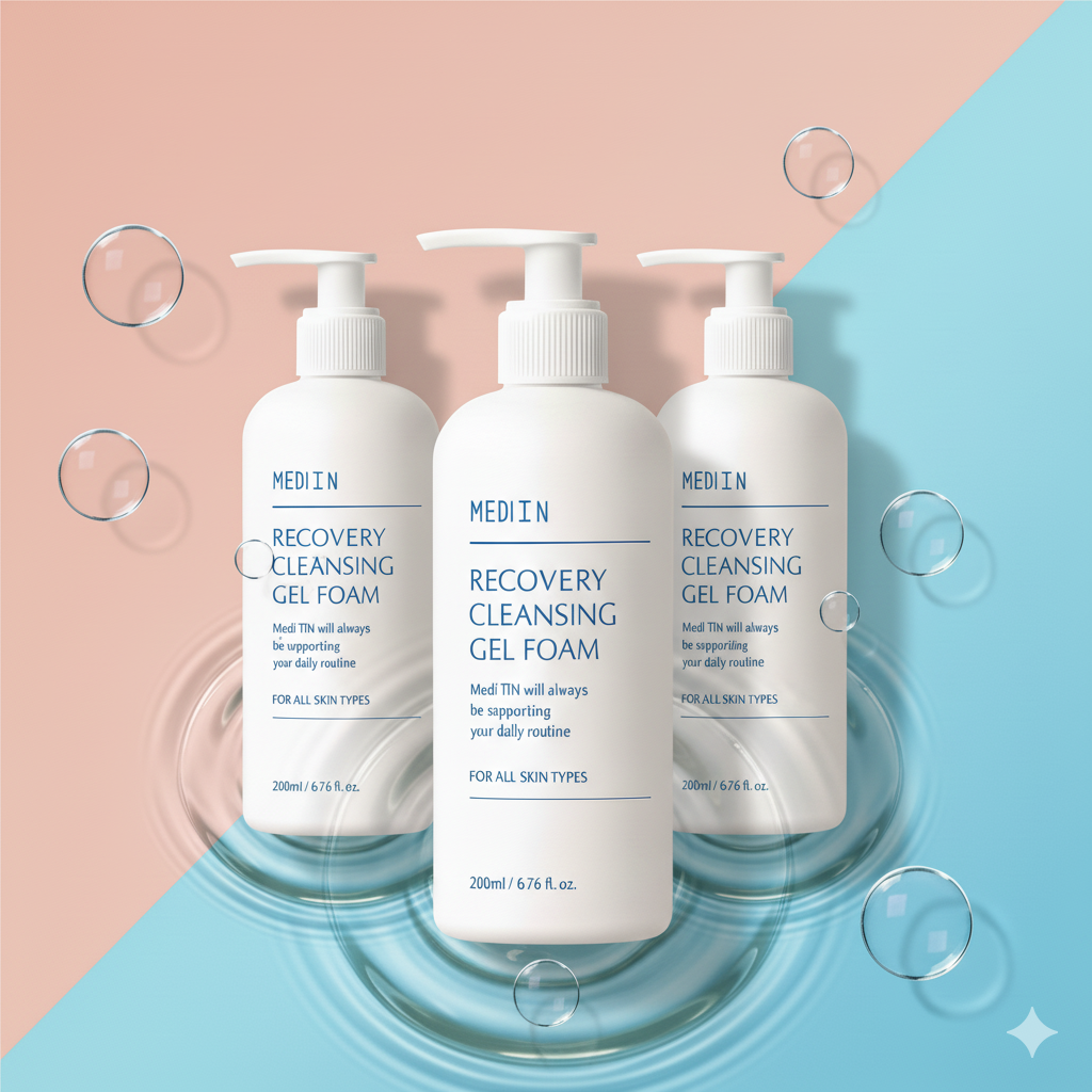 메디티엔 약산성 폼클렌징 저자극 세안제 청소년 사춘기 클렌징폼 트러블케어, 200ml, 3개 - 메인 이미지