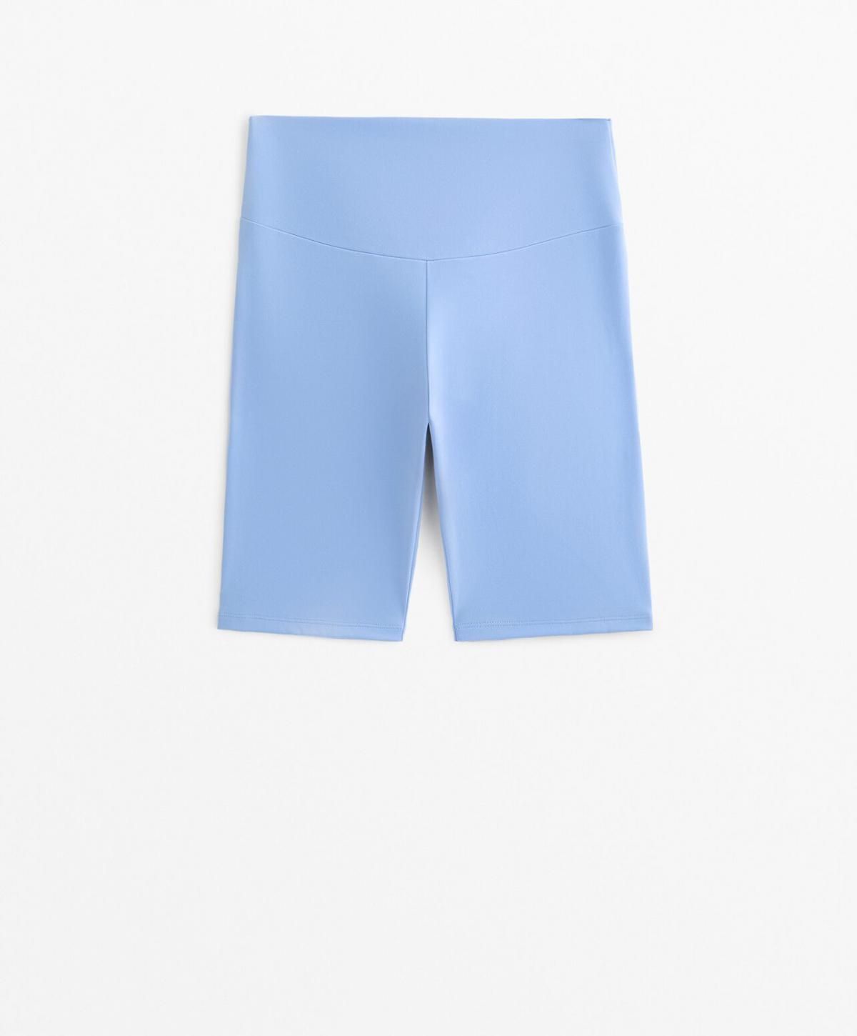 오이쇼 테크니컬 하이웨이스트 경량 바이커 레깅스 20cm 크롭 0592/226 PALELAVENDERBLUE - 상품 이미지