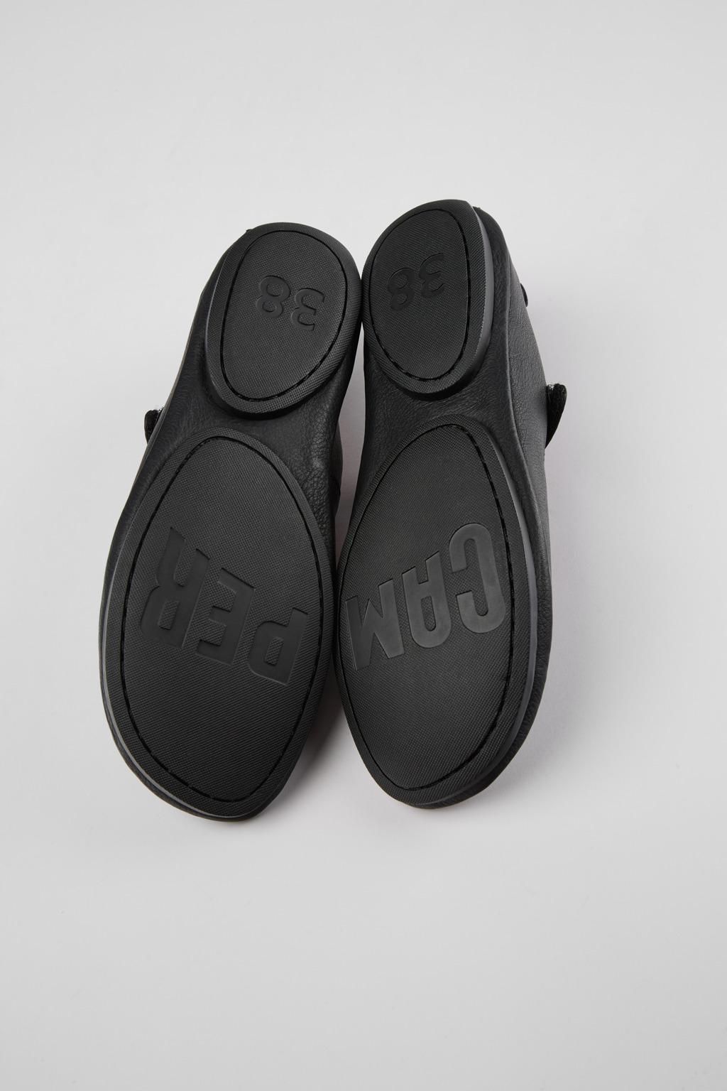 캠퍼 컴포트 레더 스트랩 펌프스 로우 힐 K201365-021 BLACK - 상세 이미지 5