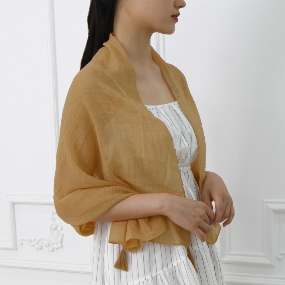 시스루 여자 롱쁘띠 숄스카프 브리즈 간절기 숏머플러 봄여름가을겨울 데일리 오피스 리조트룩