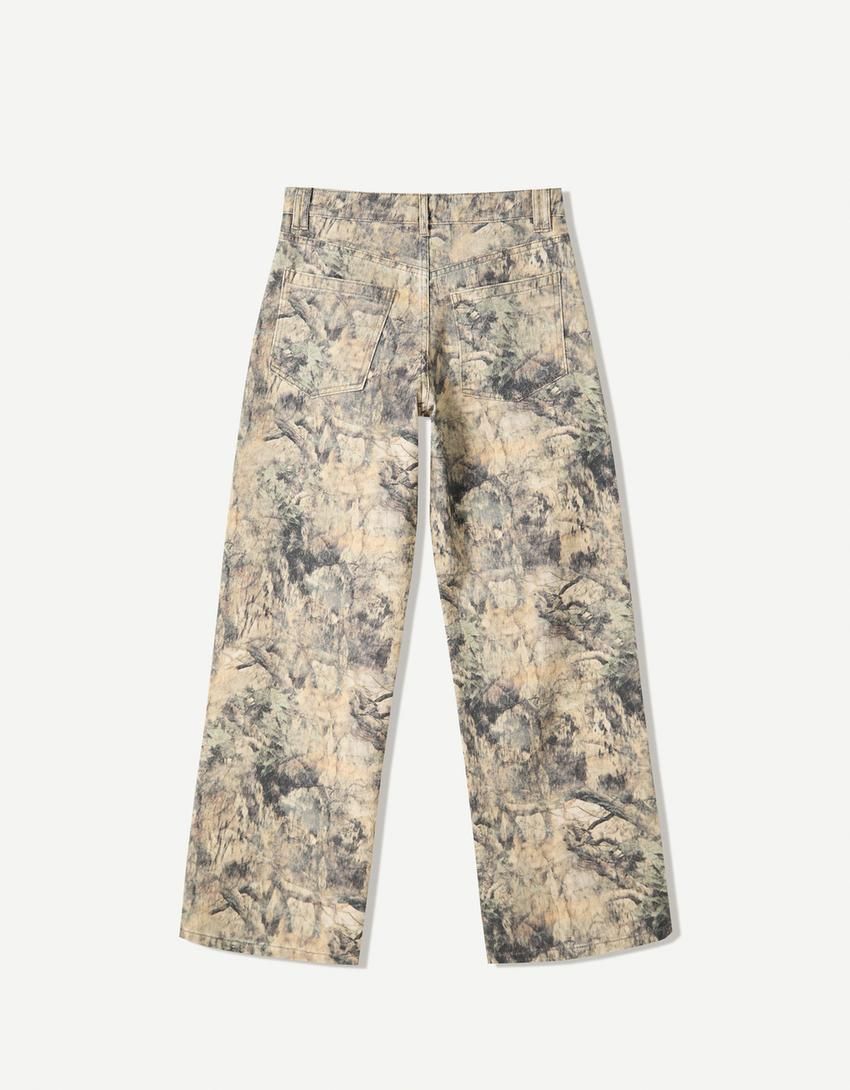 버쉬카 트렌디 프린트 배기 팬츠 5099/141 MULTICOLORED - 상세 이미지 5