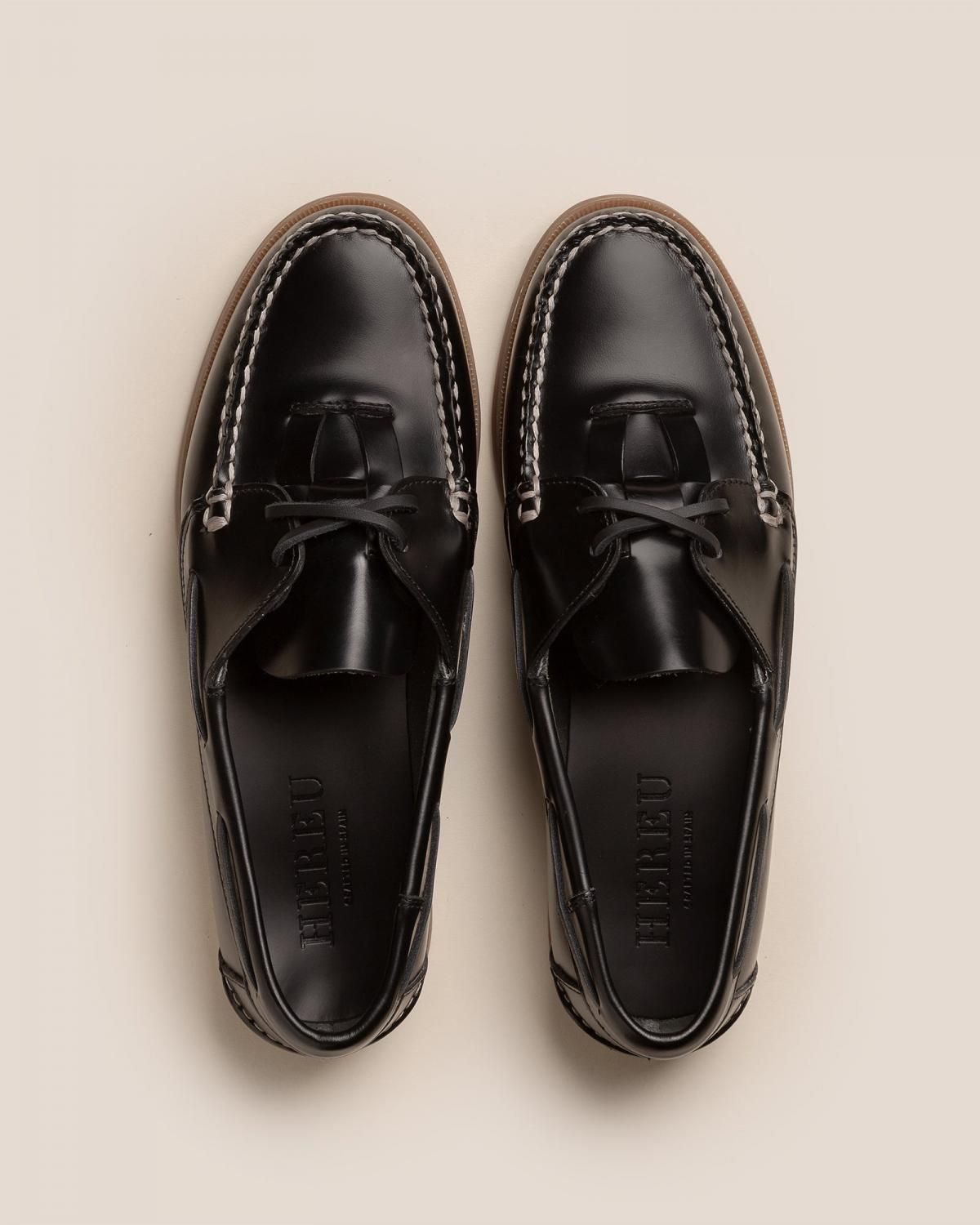 헤레우 살레르 노틱 레이스업 로퍼 9272781013324 BLACK/BEIGE - 상세 이미지 2