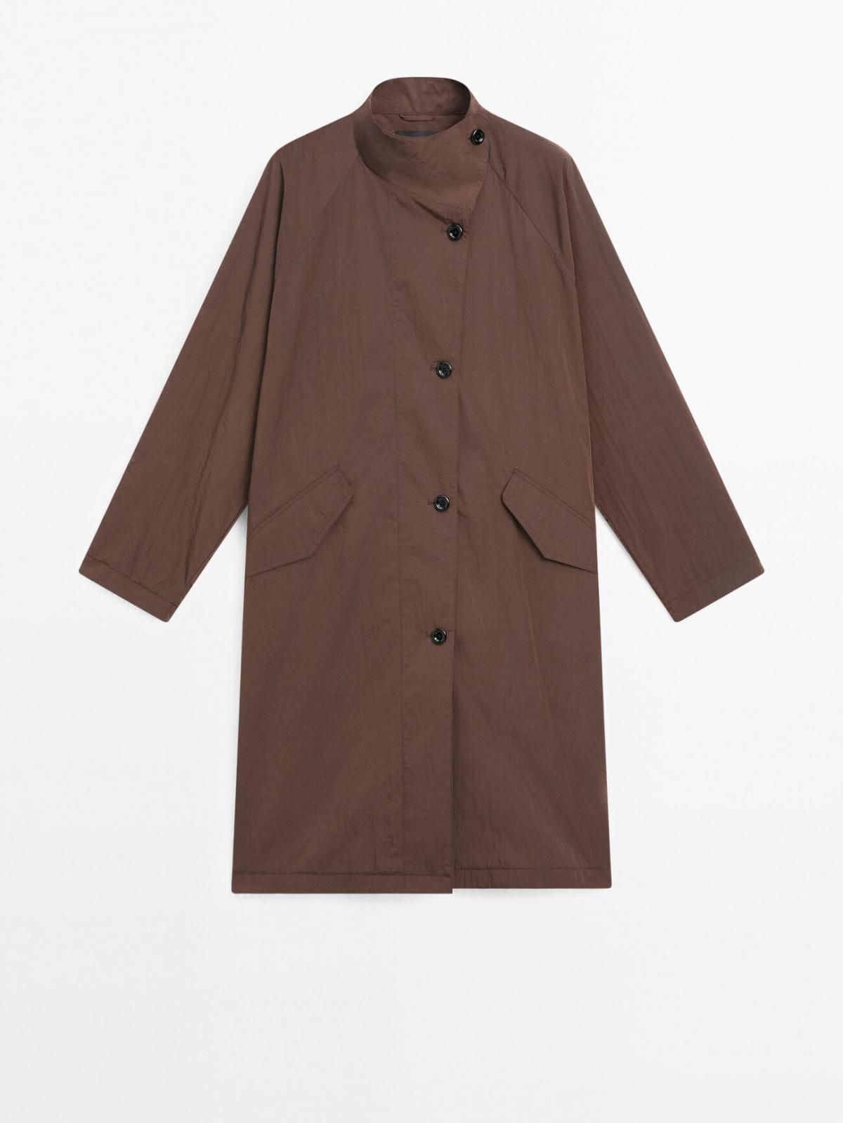 마시모두띠 테크니컬 방수 라이트웨이트 트렌치코트 6781/881 BURGUNDY - 메인 이미지