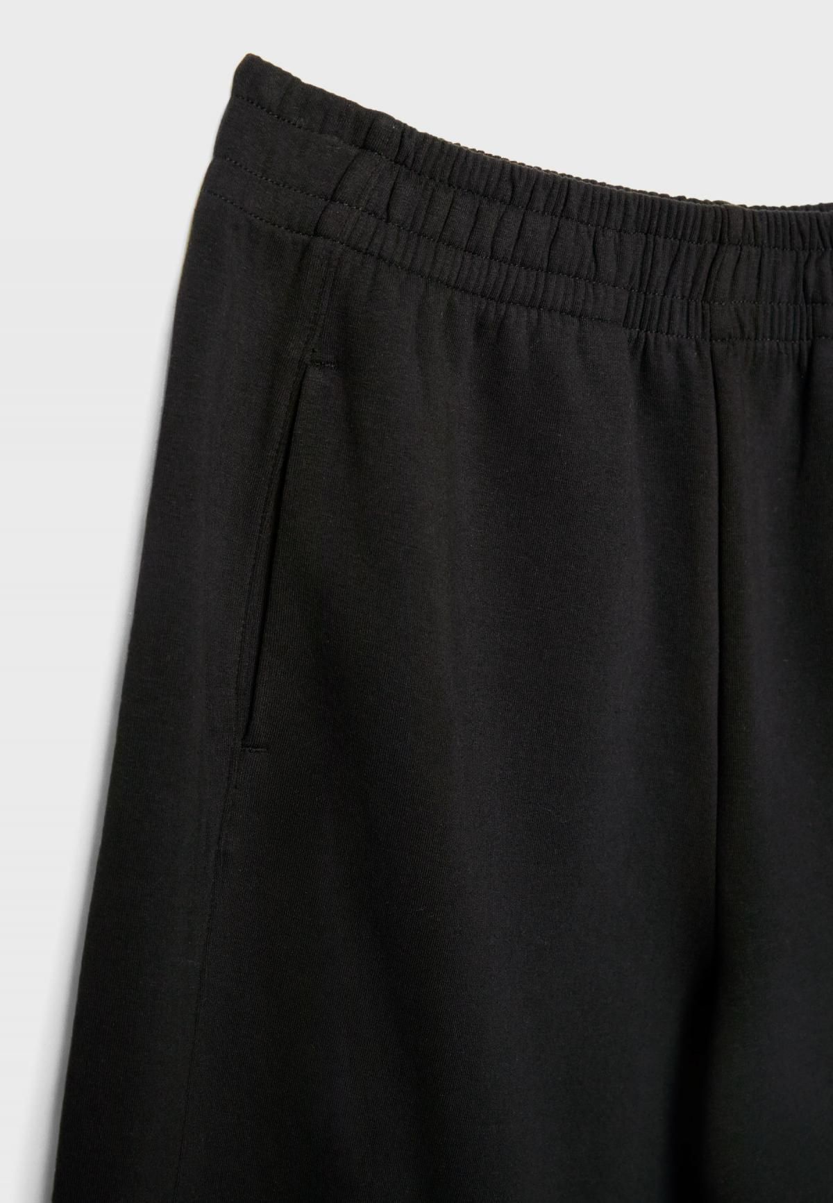 스트라디바리우스 벌룬 와이드핏 테크니컬 플러시 배럴 팬츠 7280/450 BLACK - 상세 이미지 2