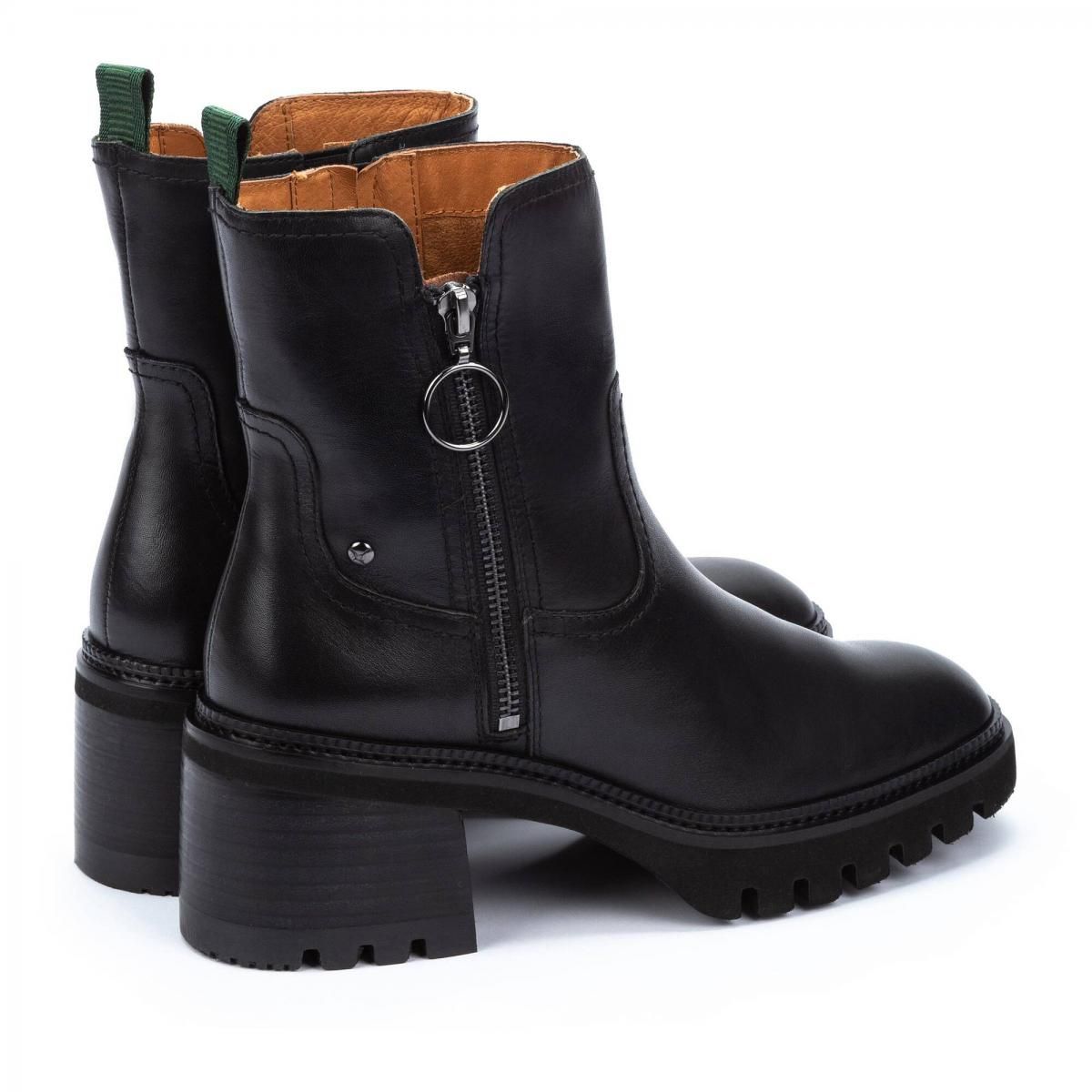 피콜리노스 논슬립 지퍼 미들힐 앵클부츠 Valladolid W5D-8942 BLACK - 상세 이미지 4