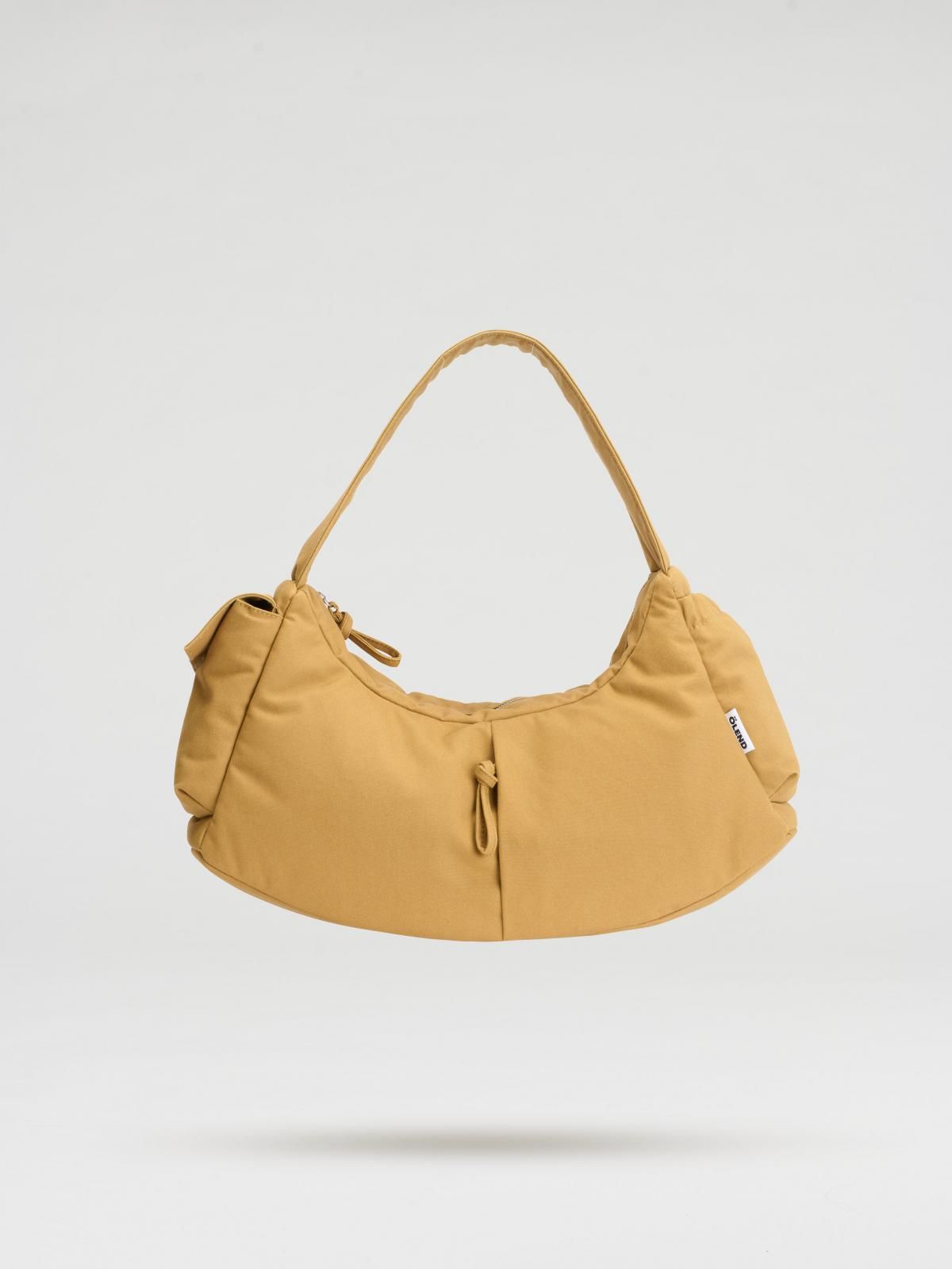 올랜드 미니멀 캔버스 소프트쉐입 호보백 Nil Bag 54475945771343 MUSTARD - 메인 이미지