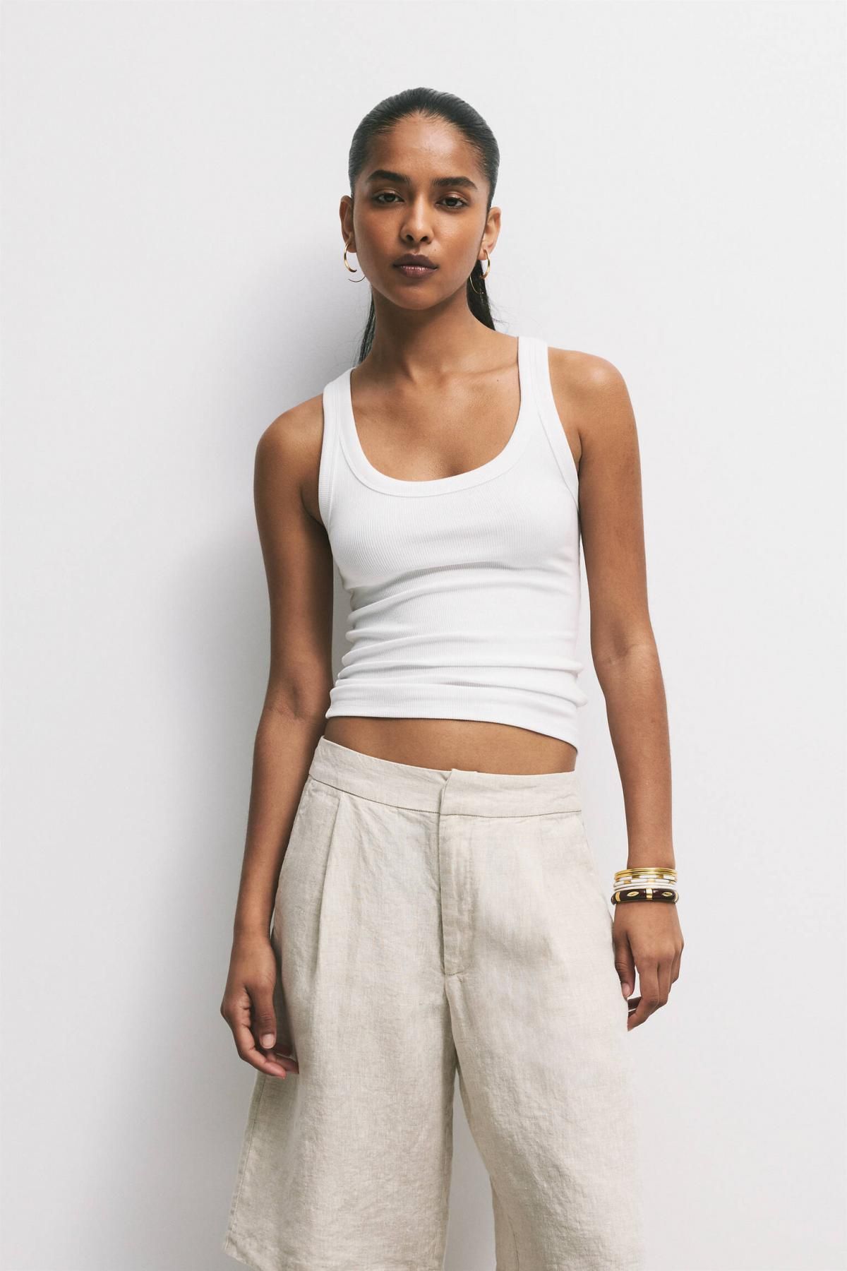 풀앤베어 내추럴 린넨 버뮤다 팬츠 7696/317 TAN - 상세 이미지 3