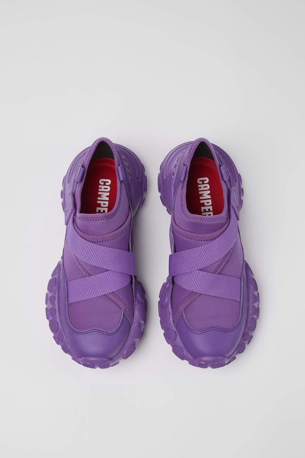 캠퍼 테크니컬 퍼플 여성 플랫폼 스니커즈 Pelotas Mars K201621-002 PURPLE - 상세 이미지 4