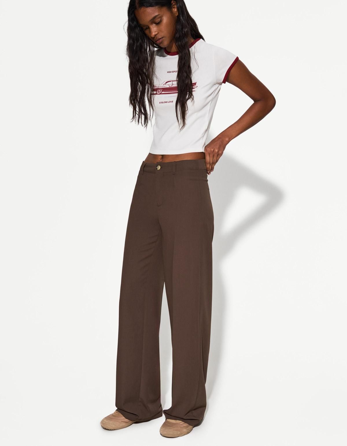 버쉬카 와이드 레그 팬츠 0169/168 BROWN - 상세 이미지 3