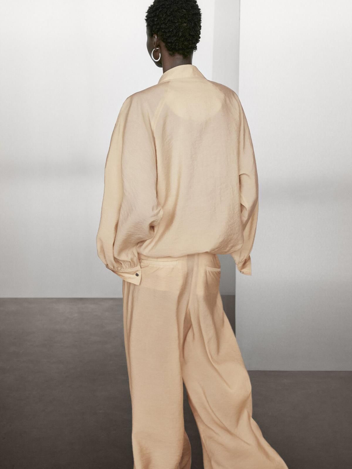 마시모두띠 린넨 블렌드 와이드 팔라초 팬츠 5008/508 BEIGE - 상세 이미지 5