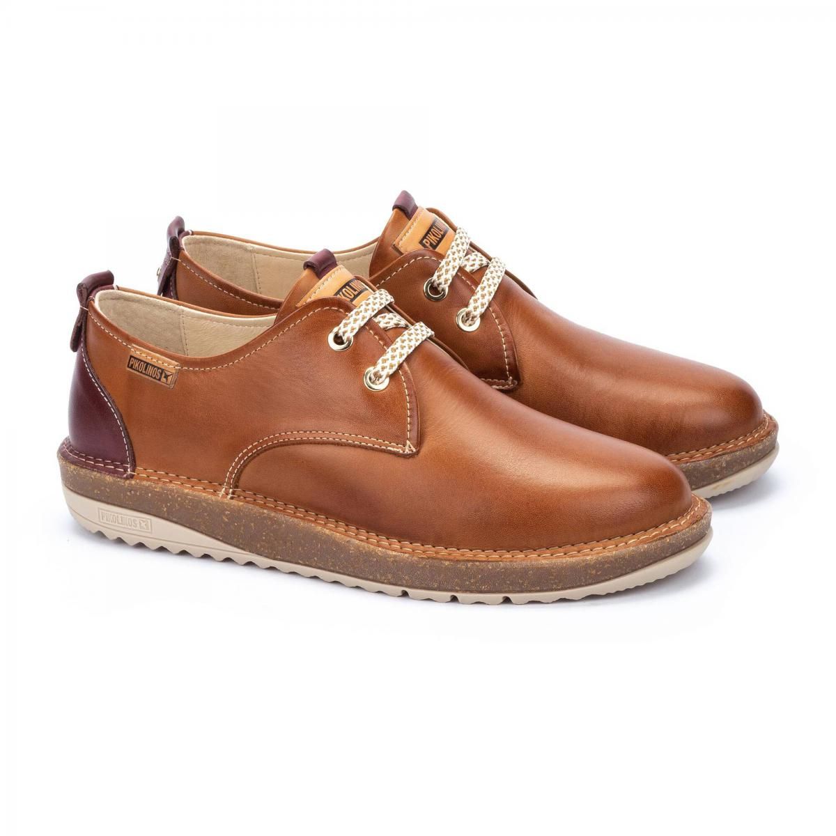피콜리노스 컴포트 천연가죽 베이직 옥스포드 슈즈 BAZA W8S-4786 BRANDY - 상세 이미지 2