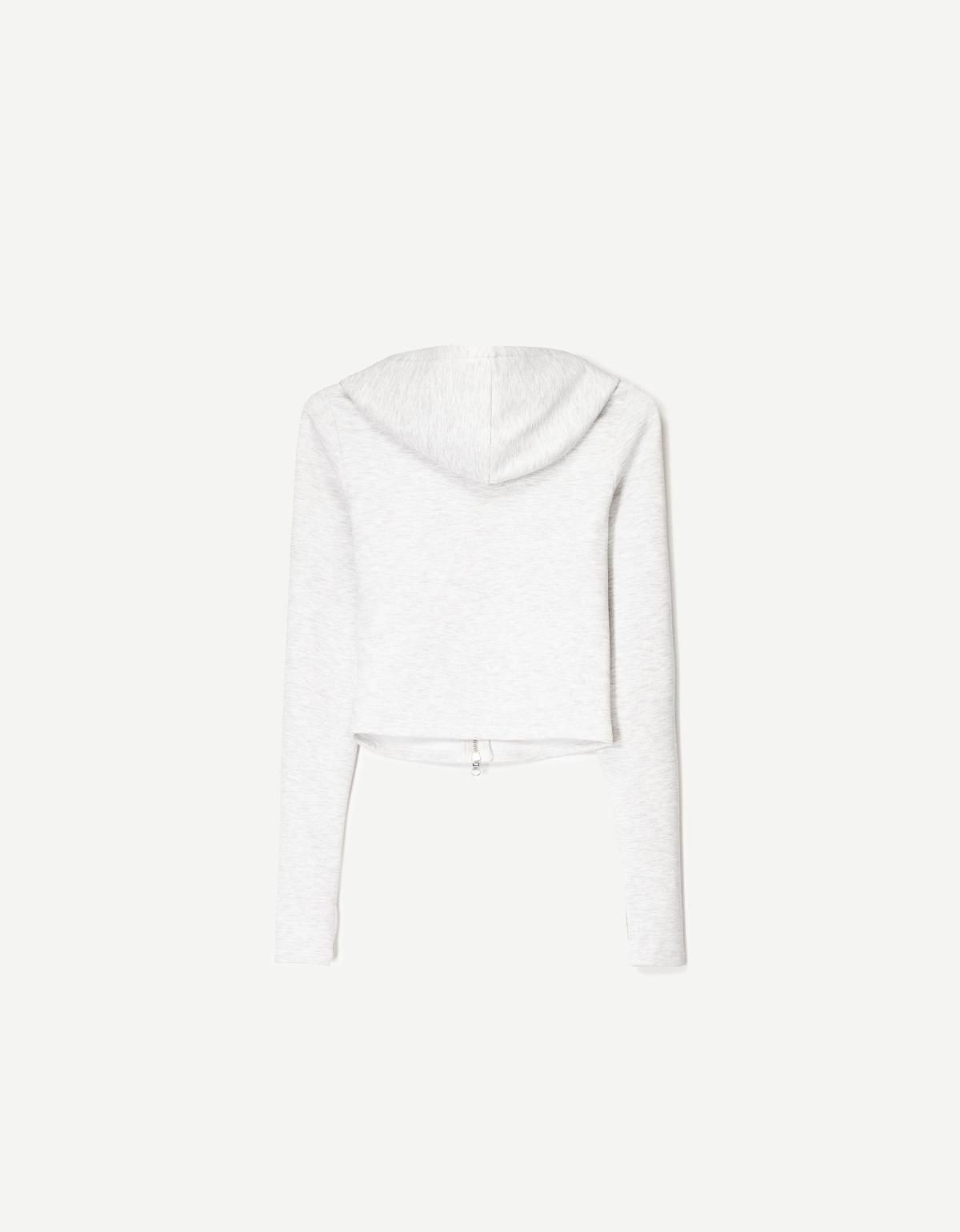 버쉬카 화이트 집업 후드티 1820/727 GREY - 상세 이미지 2