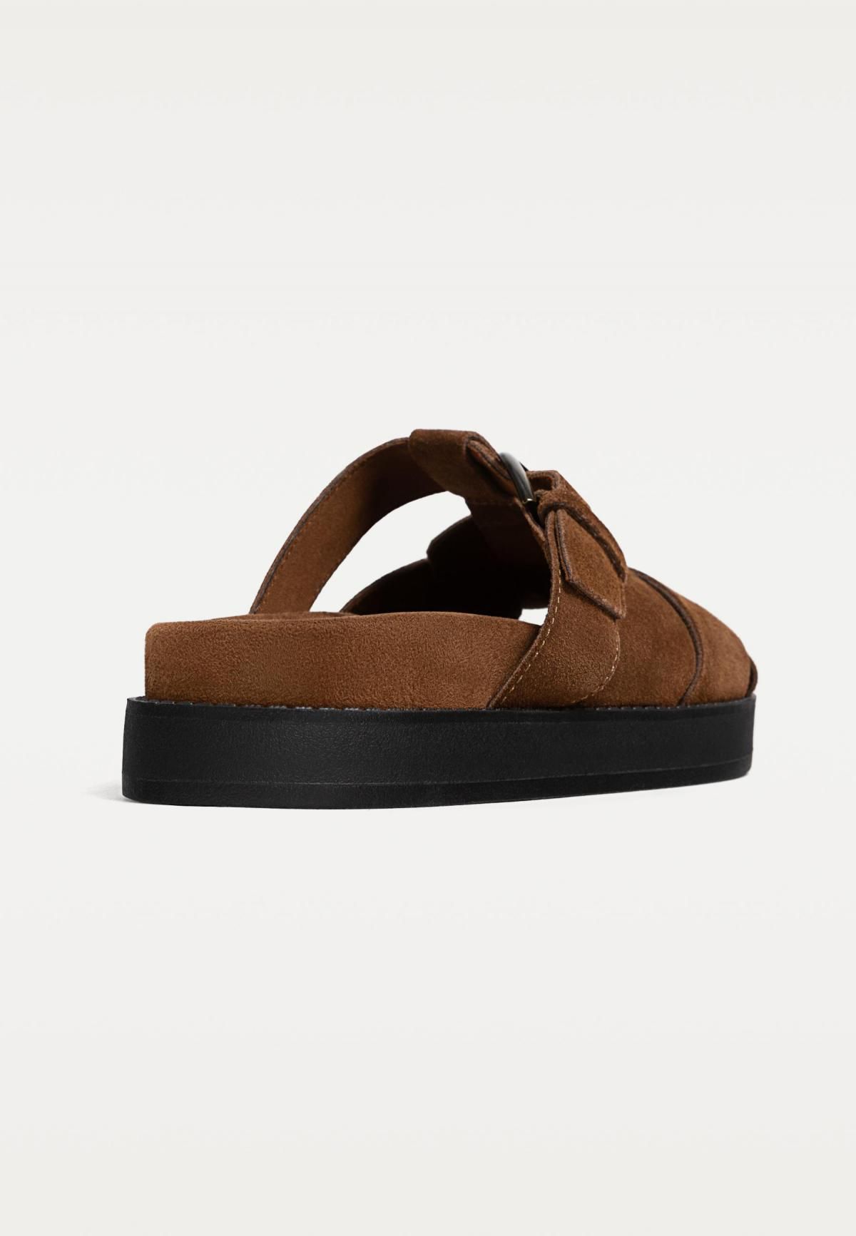 스트라디바리우스 레더 스트랩 케이지 샌들 브라운 9118/570 BROWN - 상세 이미지 4