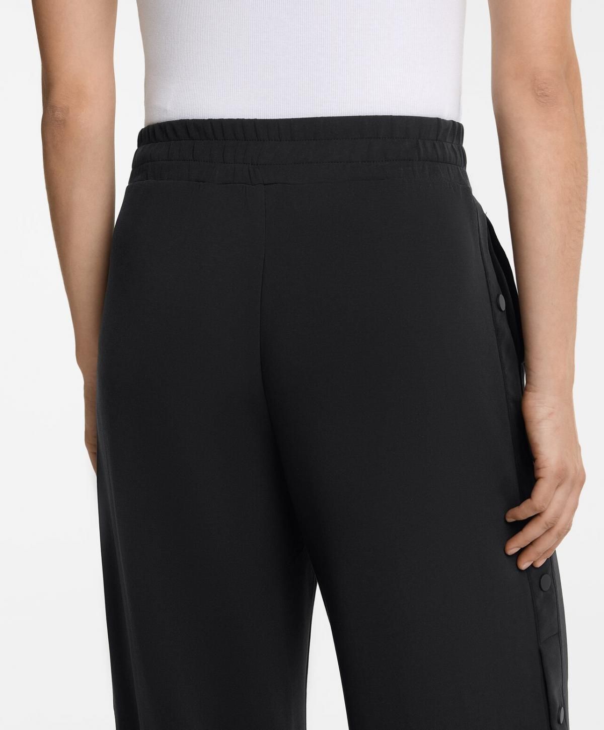 오이쇼 테크니컬 소프트터치 모달 와이드 스트레이트 팬츠 6234/792 BLACK - 상세 이미지 3