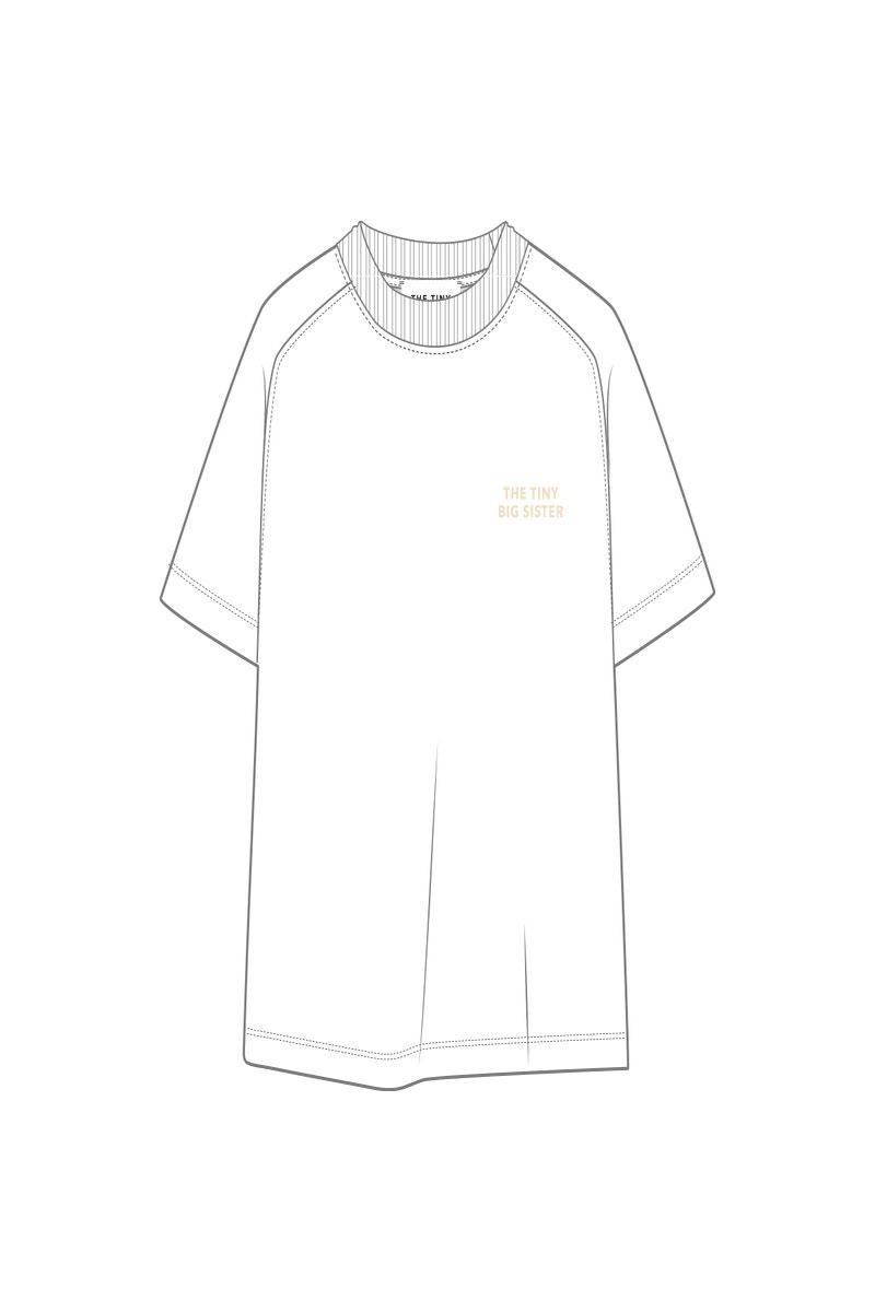 타이니코튼 베이직 화이트 반팔 티셔츠 SS25-726104 BLANCO - 상세 이미지 2