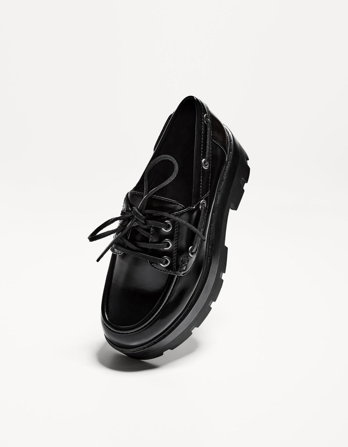 버쉬카 청키 솔 데크 슈즈 1640/560 BLACK - 상세 이미지 5