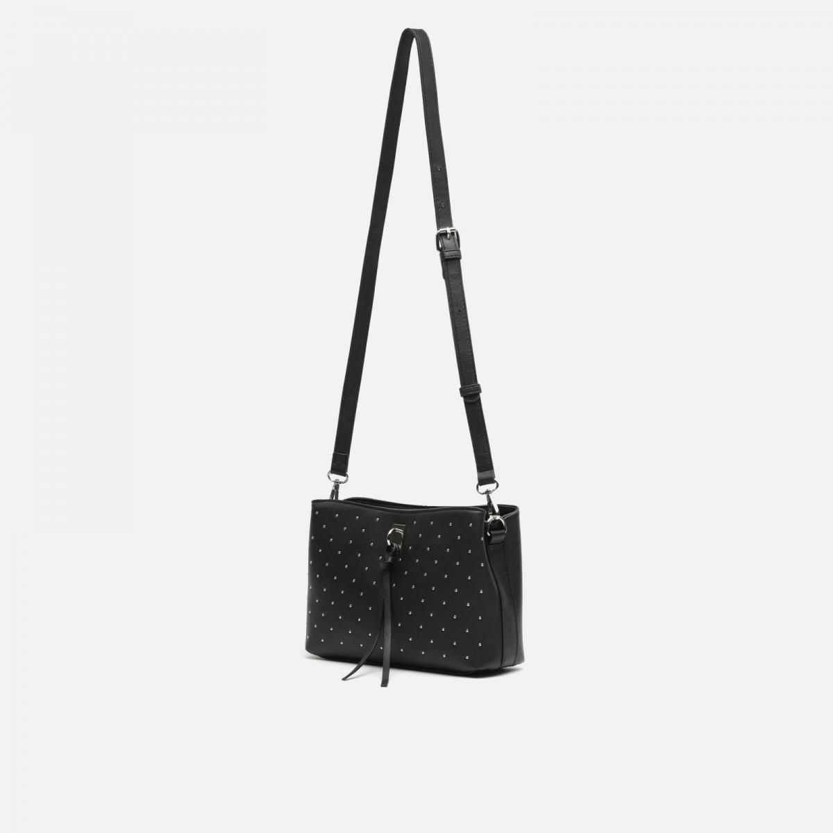 미사코 스터드 메탈릭 디테일 블랙 숄더백 NICOLETA-4700449002011 BLACK - 상세 이미지 2