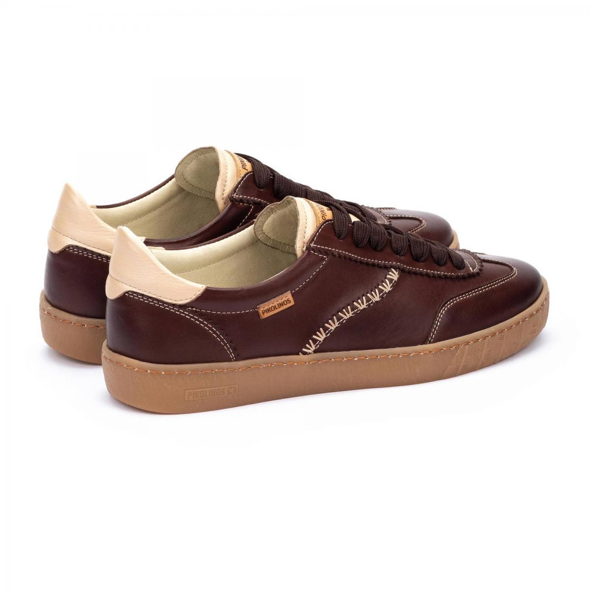 피콜리노스 소가죽 데일리 로우탑 스니커즈 LANZAROTE W7B-6508C2 CAOBA - 상세 이미지 4