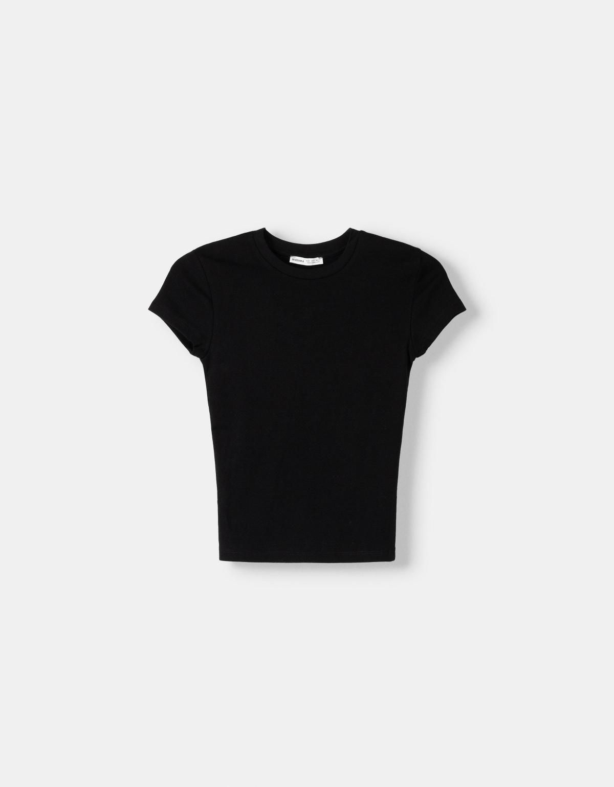 버쉬카 반팔 크루넥 티셔츠 2666/152 BLACK - 상품 이미지