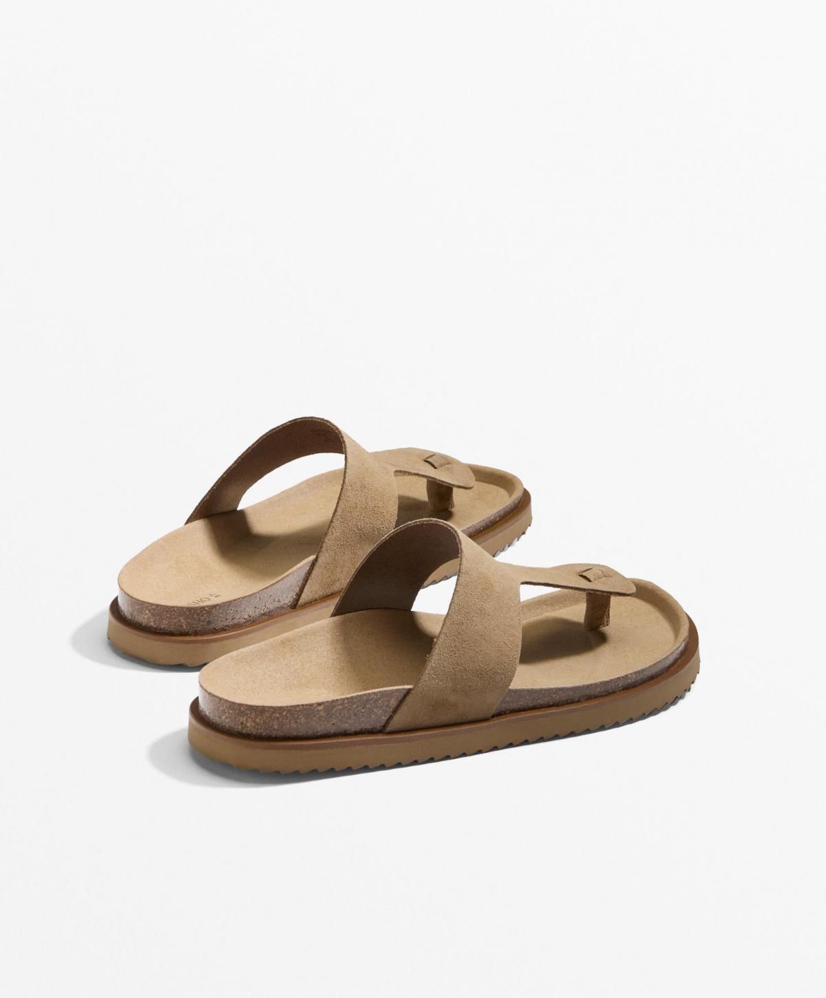 오이쇼 스플릿 레더 T컷 스트랩 샌들 1275/580 TOASTEDBROWN - 상세 이미지 5