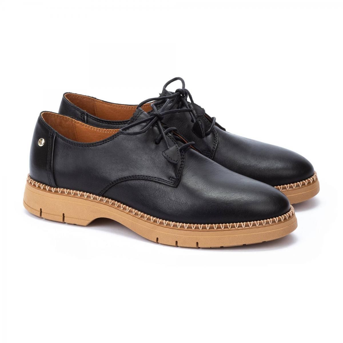 피콜리노스 프리미엄 레이스업 컴포트 로우힐 HENARES W1A-4857 BLACK - 상세 이미지 2