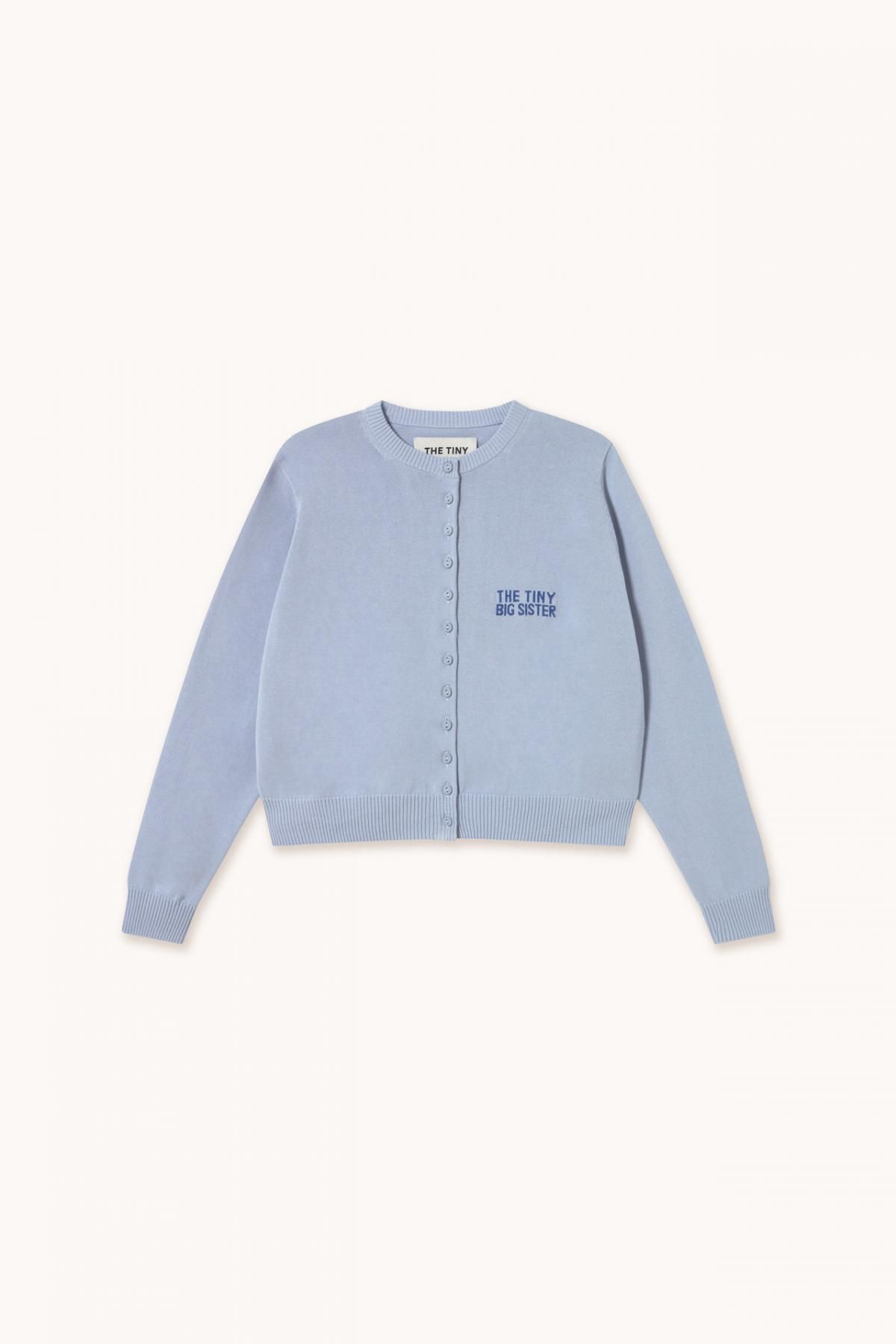 타이니코튼 라운드넥 버튼업 베이직 카디건 SS25-773L19 AZUL PASTEL - 메인 이미지