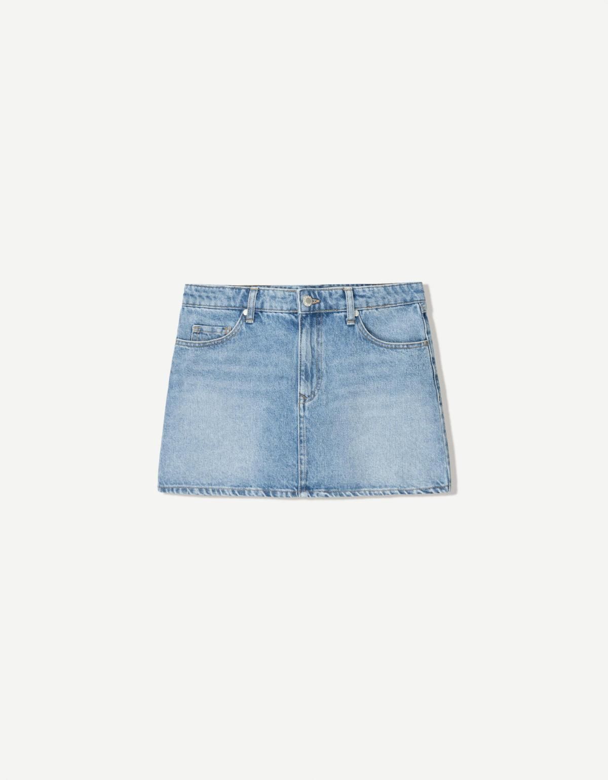 버쉬카 데님 미니 스커트 0946/166 BLUE - 메인 이미지