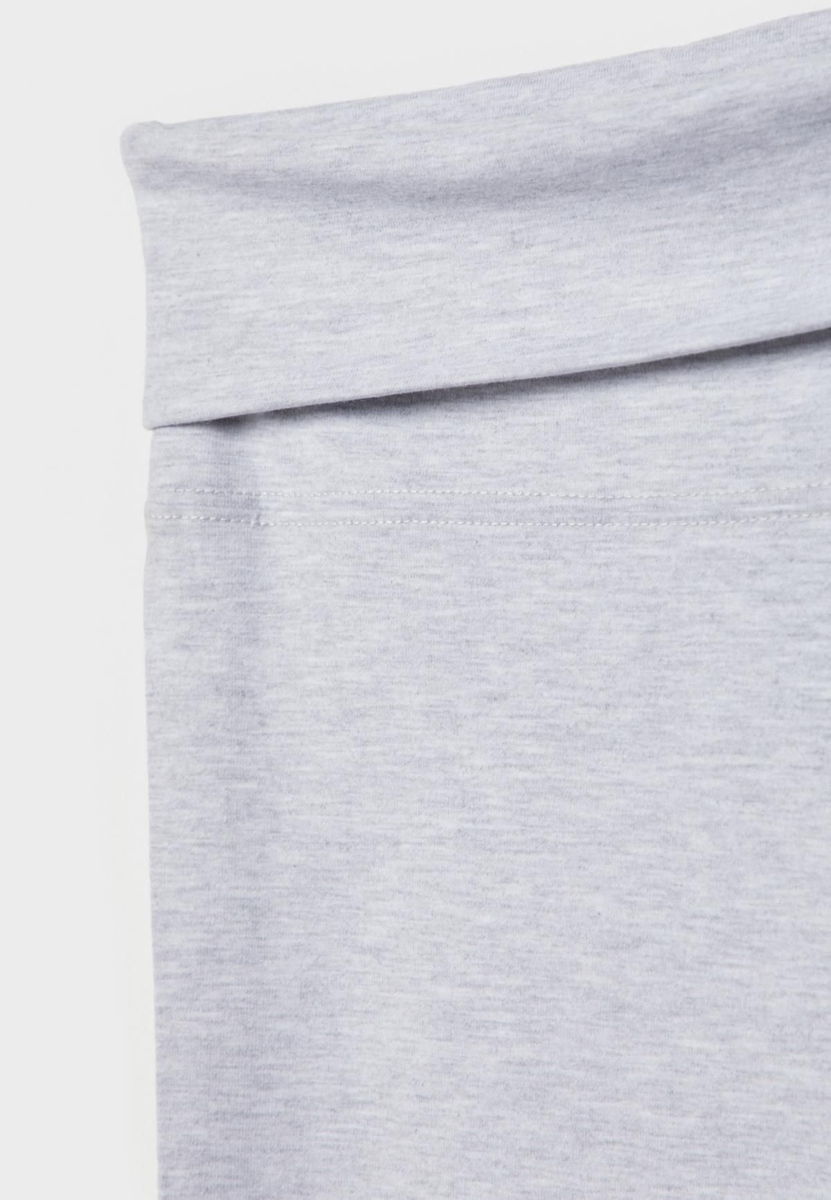 스트라디바리우스 하이웨이스트 부츠컷 코튼블렌드 플레어 레깅스 7756/600 GREY MELANGE - 상세 이미지 3