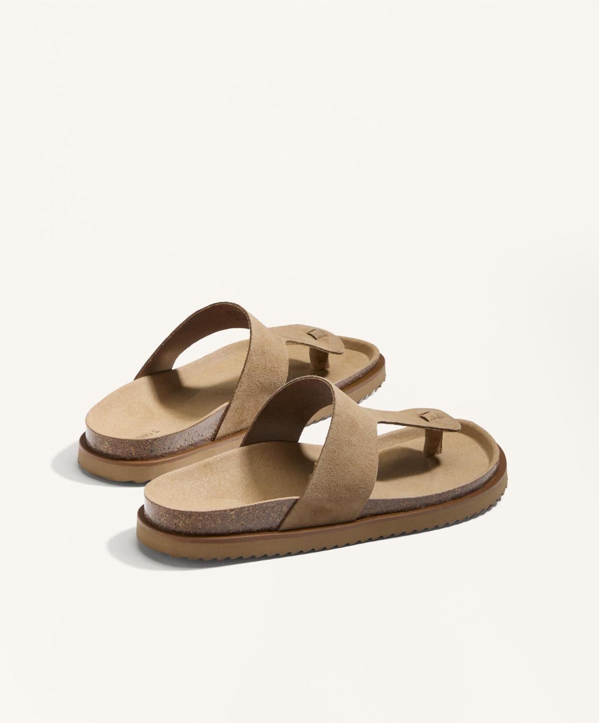오이쇼 스플릿 레더 T컷 스트랩 샌들 1275/580 TOASTEDBROWN - 상세 이미지 4
