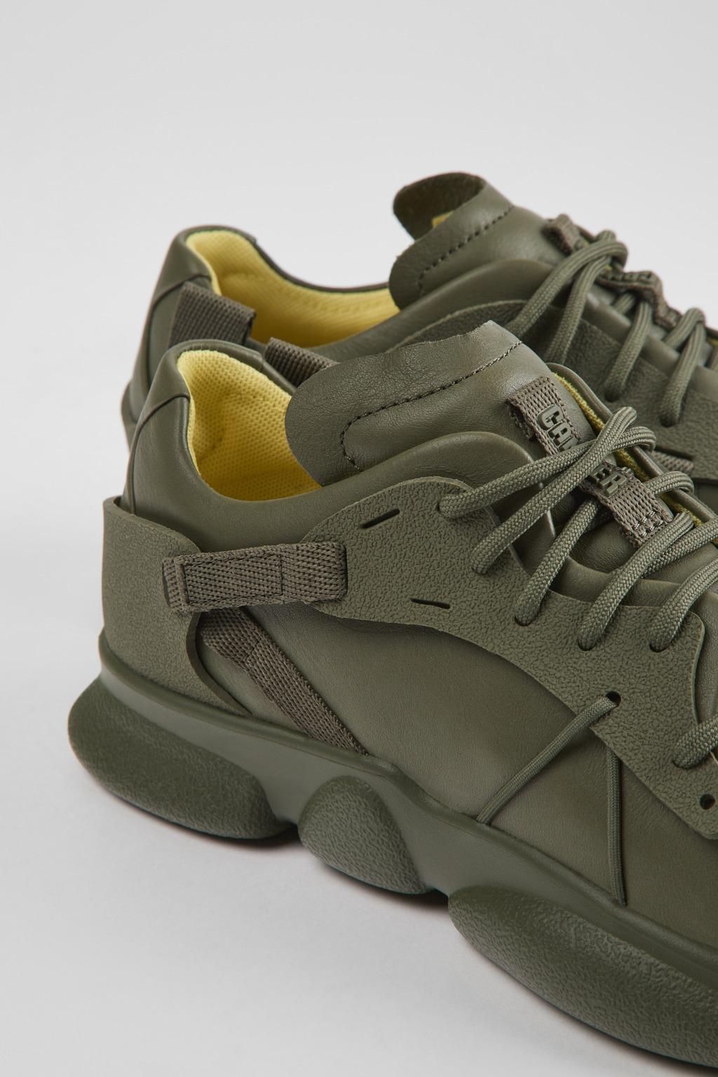 캠퍼 그린 레더 테크니컬 스니커즈 Karst K201439-006 GREEN - 상세 이미지 2