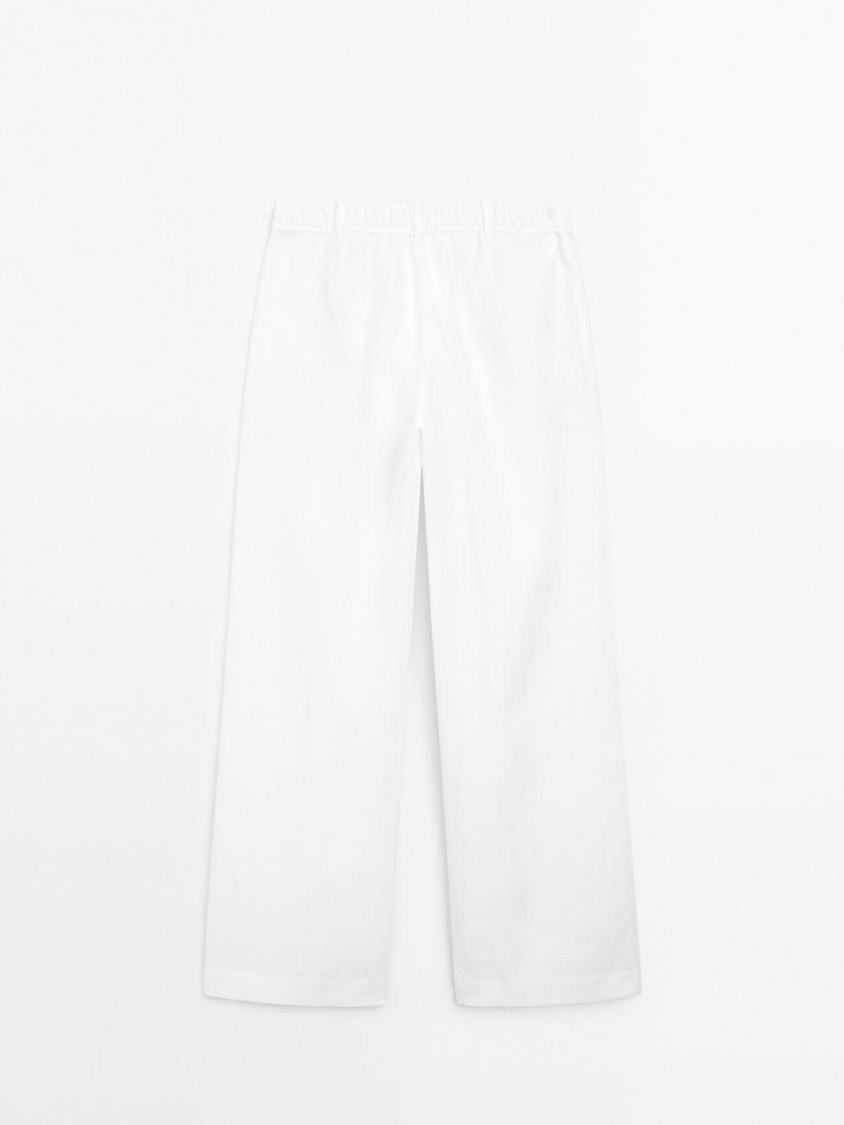 마시모두띠 100 린넨 트리플 브리치 5034/834 WHITE - 상세 이미지 3
