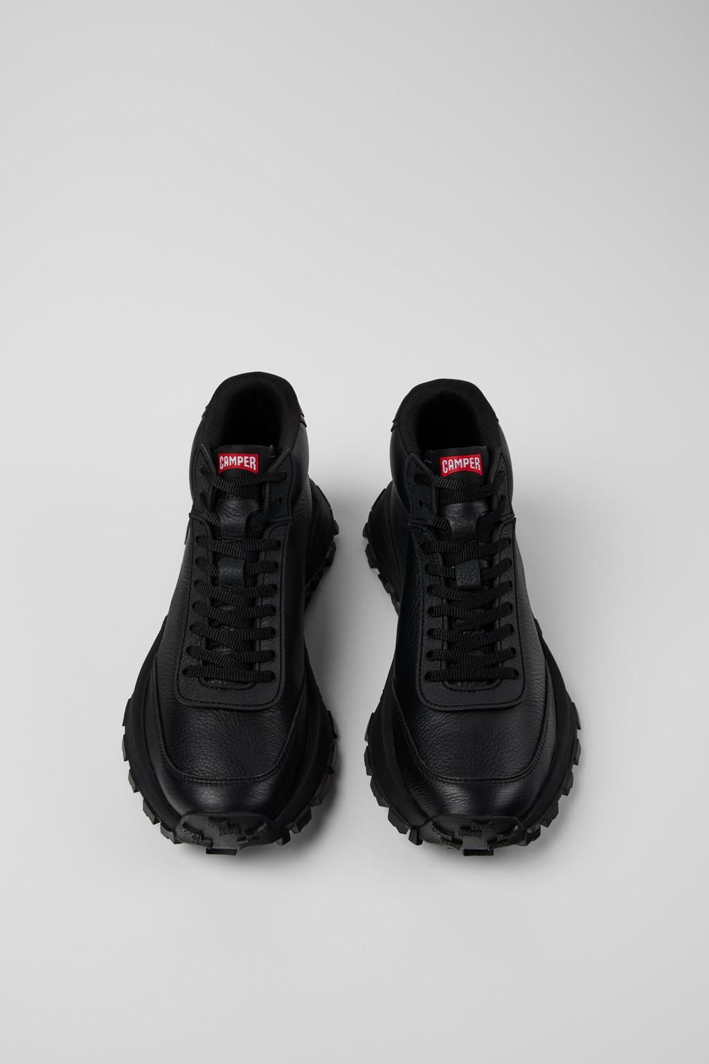 캠퍼 테크니컬 블랙 레더 하이탑 스니커즈 Drift Trail K400795-001 BLACK - 상세 이미지 4