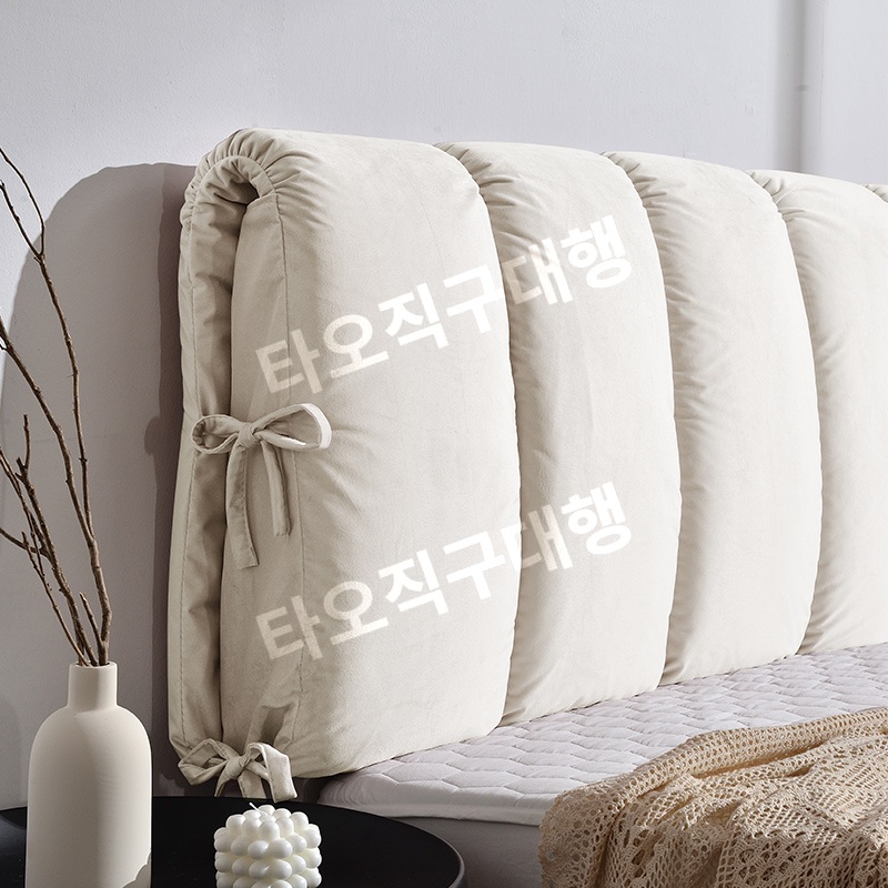 침대벽가드 침대헤드쿠션 프레임 벽쿠션 등받이 헤드 머리맡 커버 가드 대형 등쿠션 - 상품 이미지