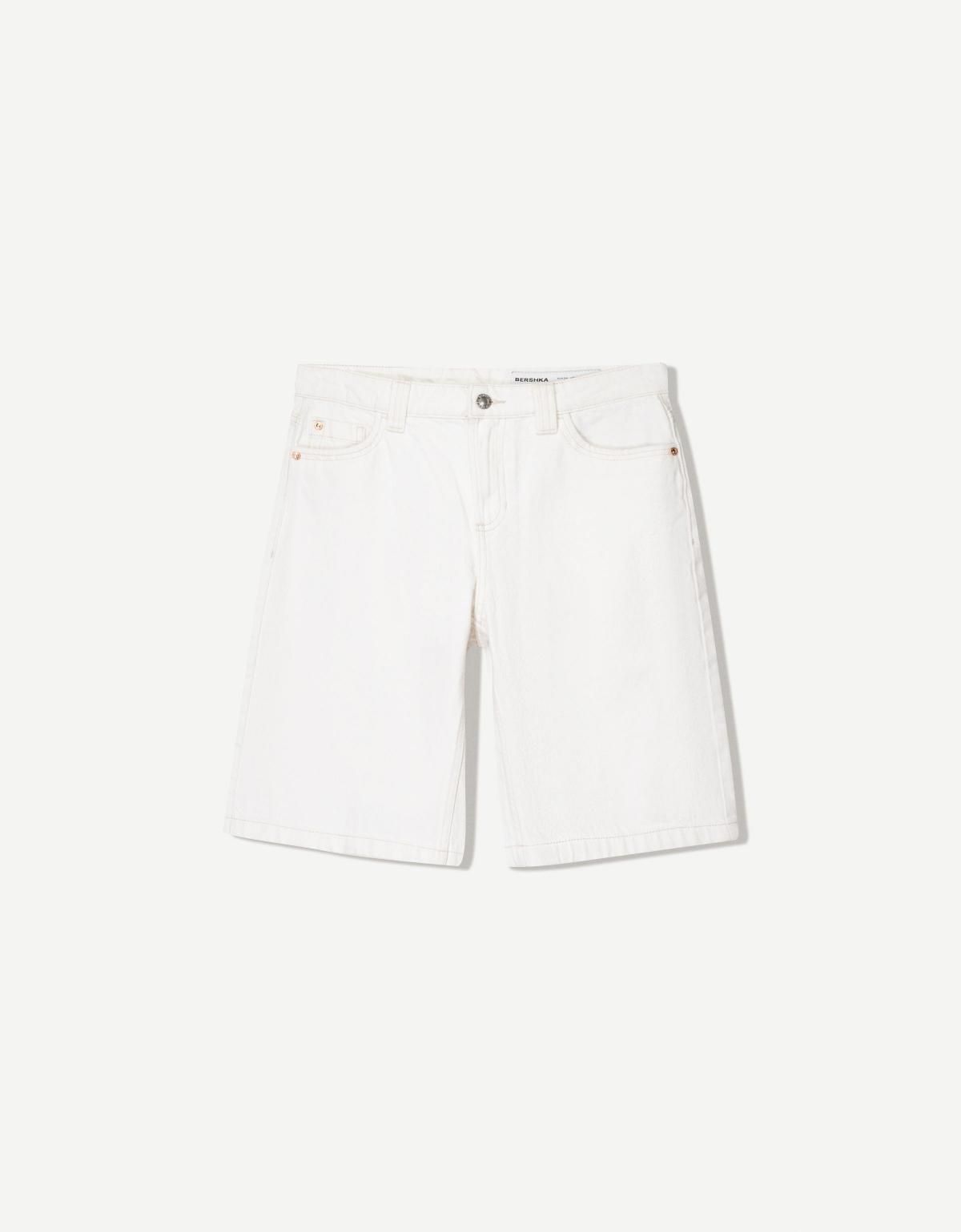 버쉬카 배기 데님 쇼츠 3193/335 OFF WHITE - 메인 이미지