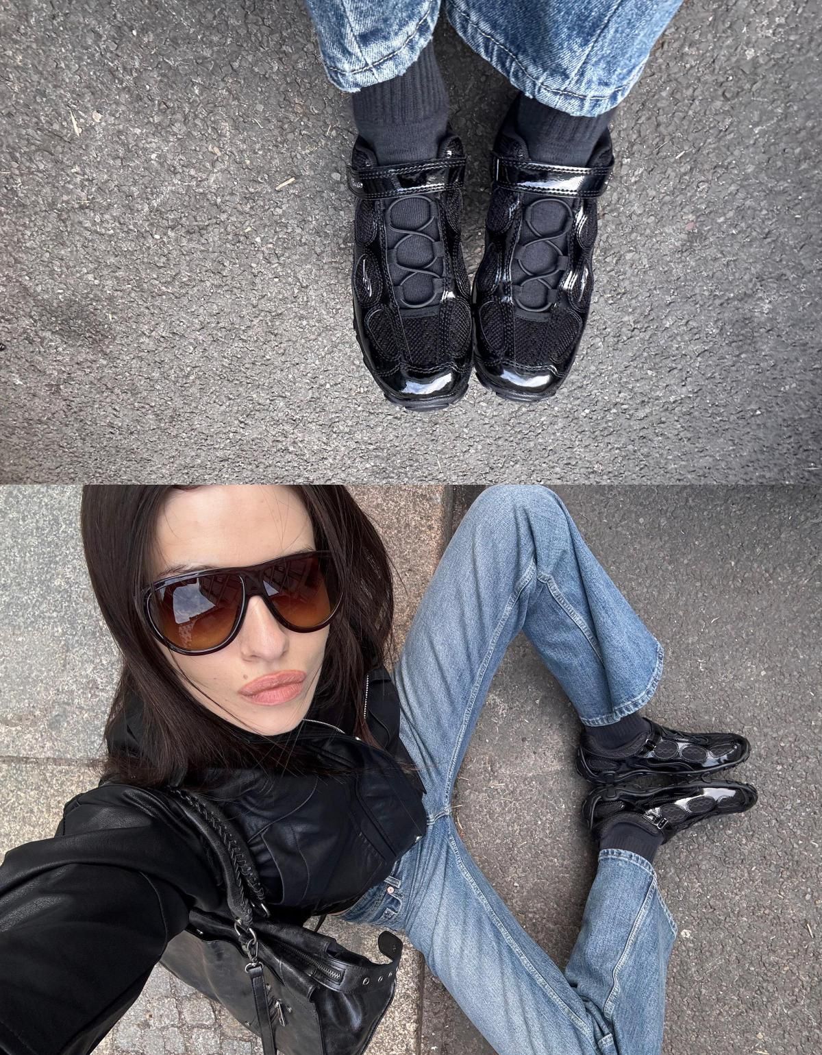 버쉬카 메리제인 스니커즈 코어 1584/560 BLACK - 상세 이미지 2