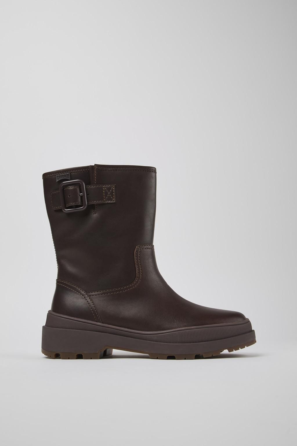 캠퍼 테크니컬 브라운 레더 앵클부츠 Brutus Trek K400783-002 BROWN - 메인 이미지
