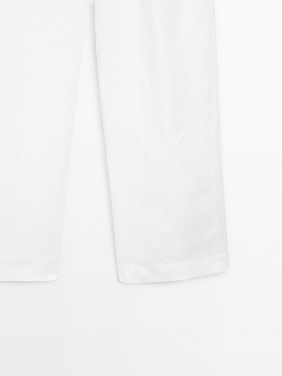마시모두띠 100 린넨 트리플 브리치 5034/834 WHITE - 상세 이미지 4