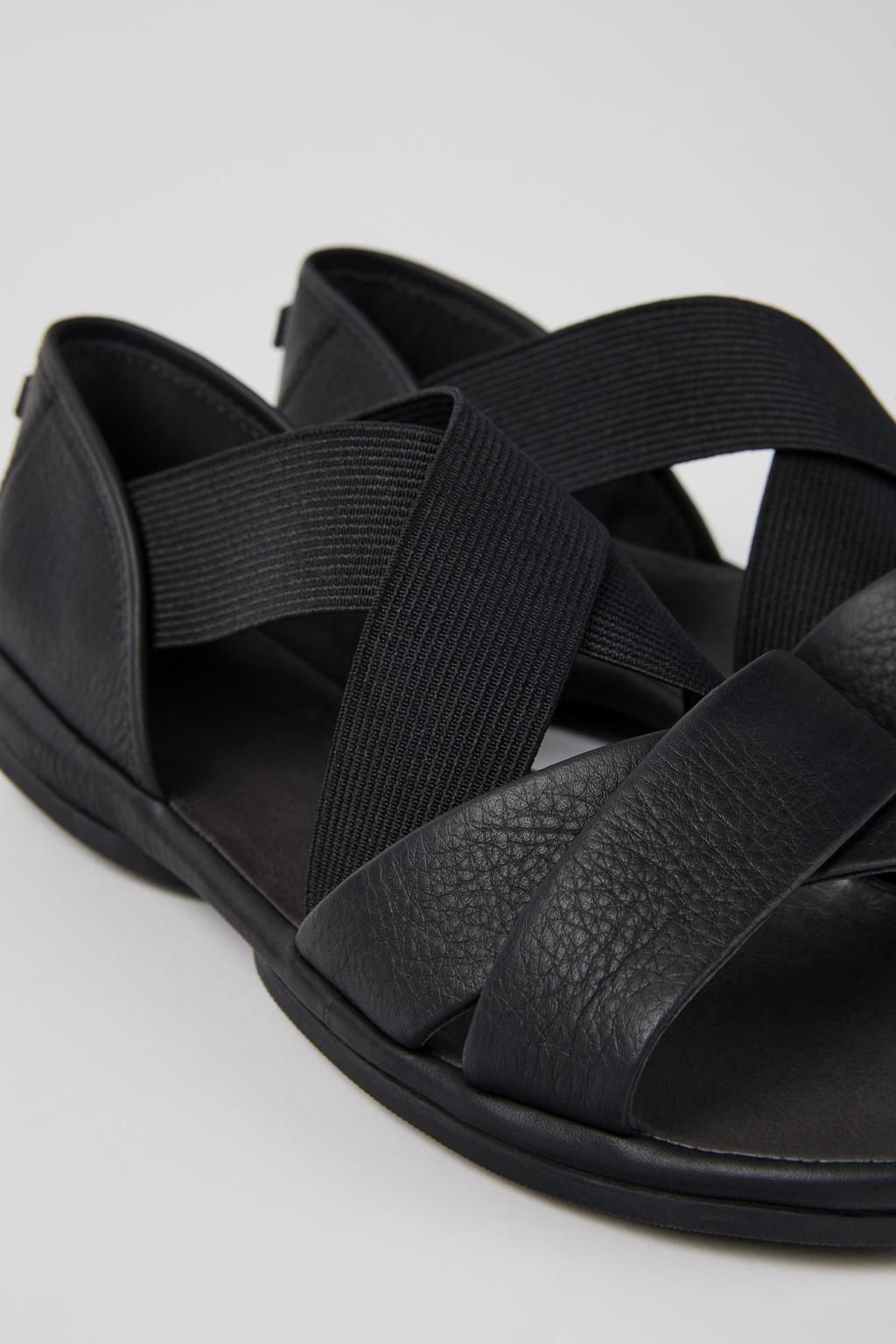 캠퍼 친환경 레더 스트랩 샌들 블랙 K201367-006 BLACK - 상세 이미지 2