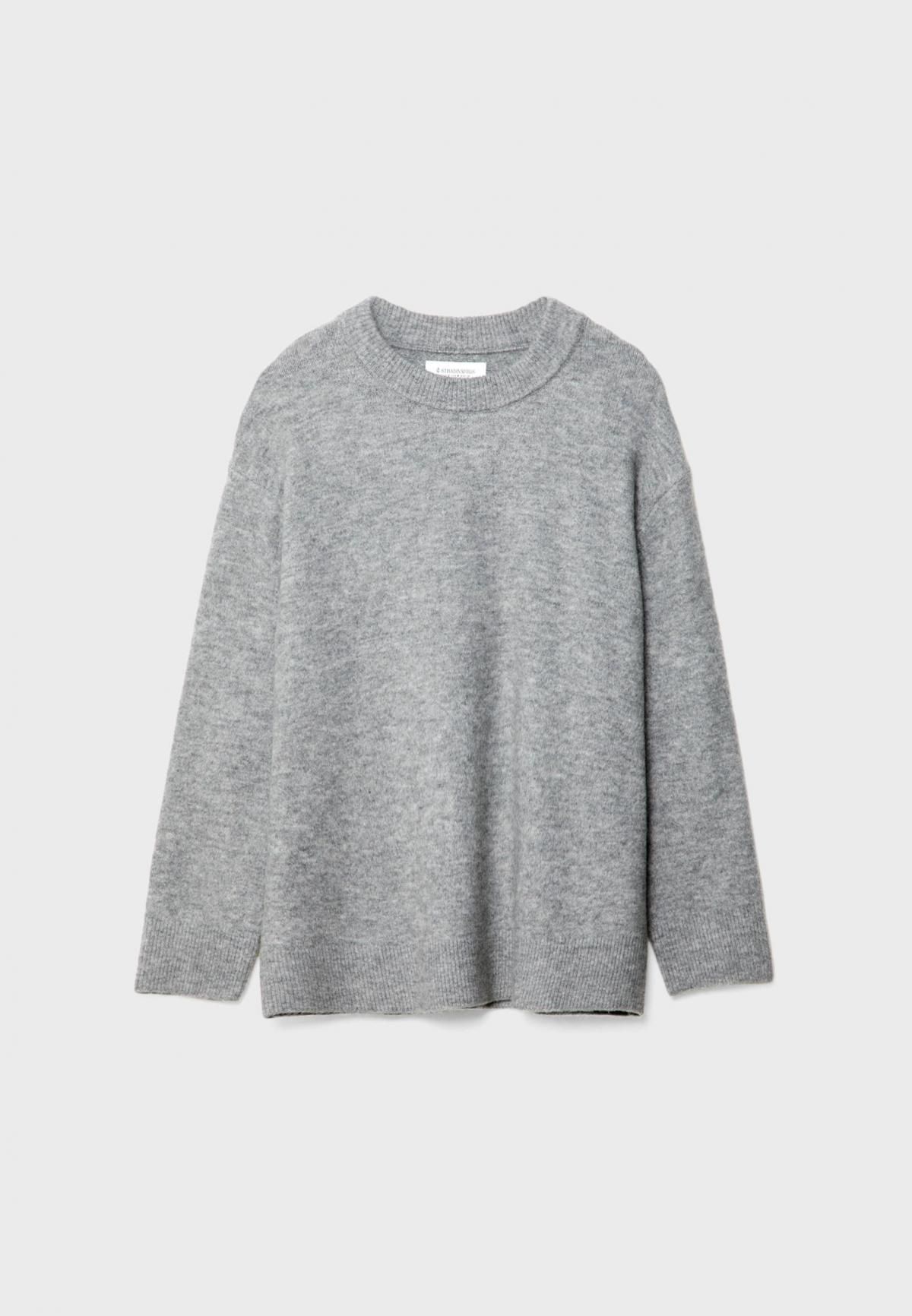 스트라디바리우스 소프트터치 라운드넥 니트 스웨터 5010/400 GREY MELANGE - 상품 이미지