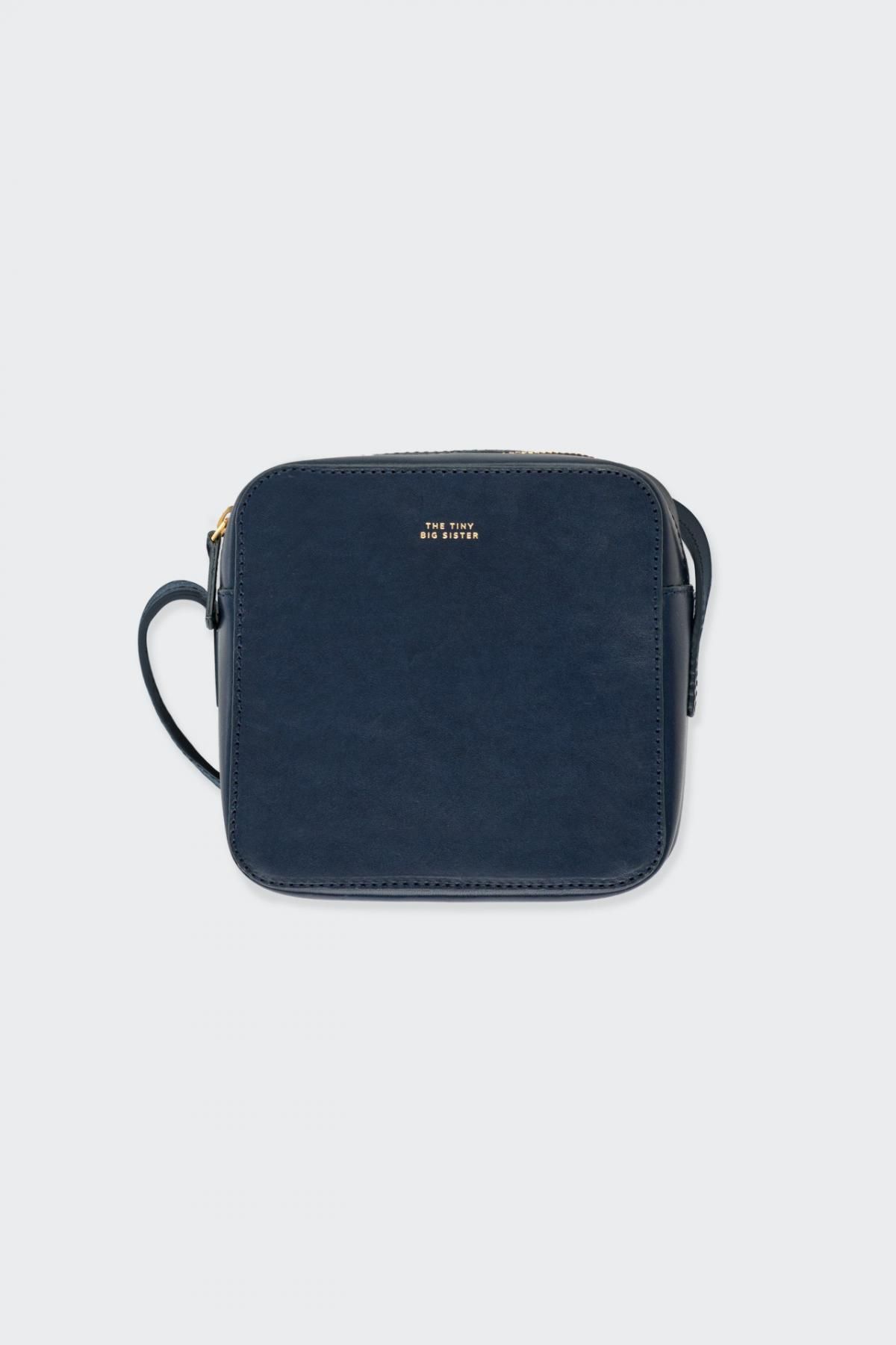 타이니코튼 스퀘어 레더 미니멀 크로스백 Bolso Cuadrado Piel Vini TTBS-027107 NAVY - 메인 이미지