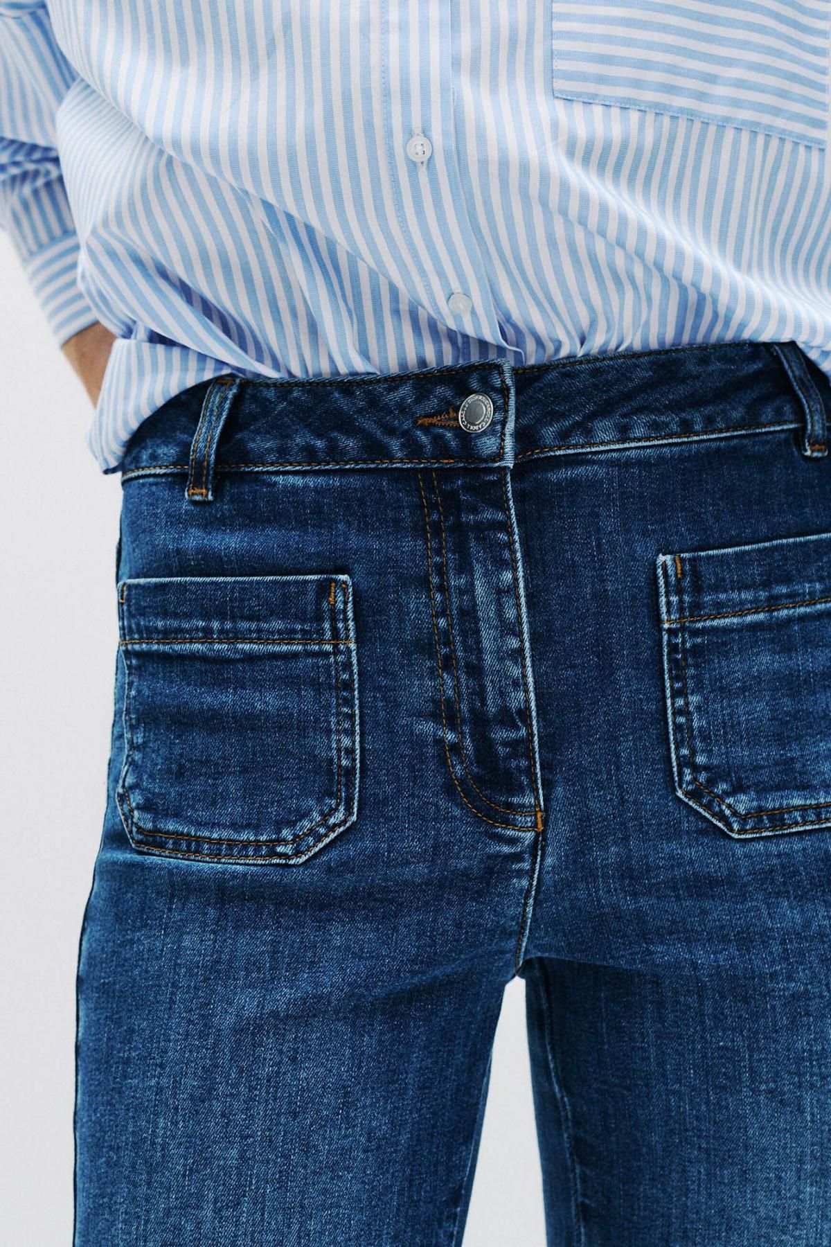 카롤 플레어핏 데님 부츠컷 청바지 7180766 AZUL - 상세 이미지 2