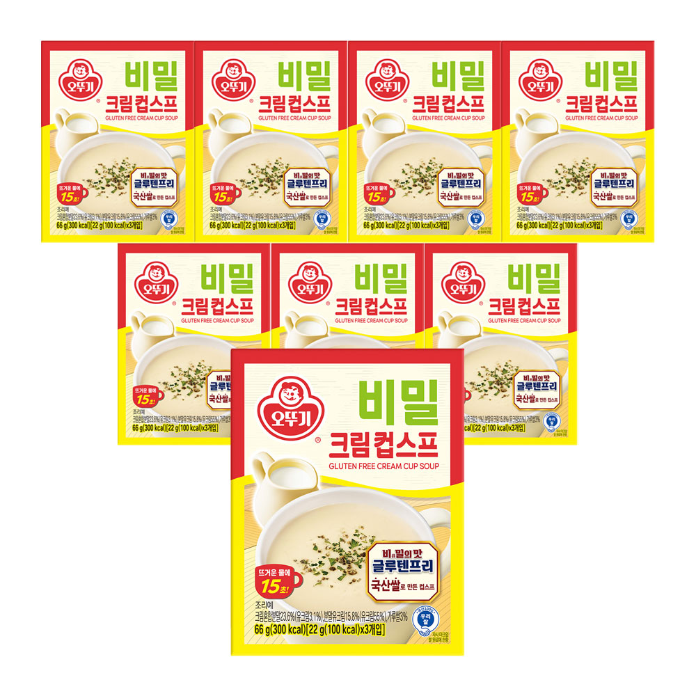 오뚜기 비밀 크림컵스프 66g, 8개 - 상품 이미지