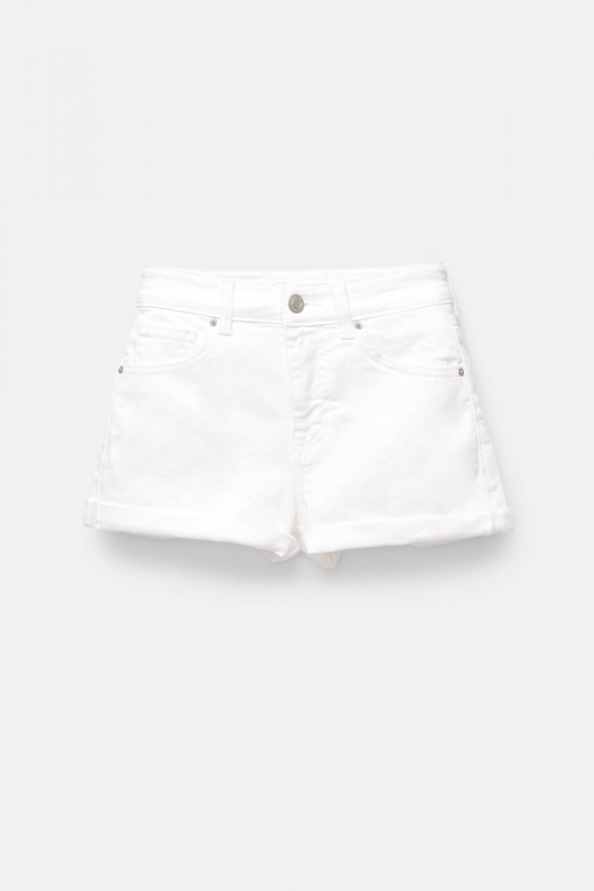 풀앤베어 화이트 데님 숏츠 트렌디 썸머 7697/300 OFF WHITE - 상품 이미지