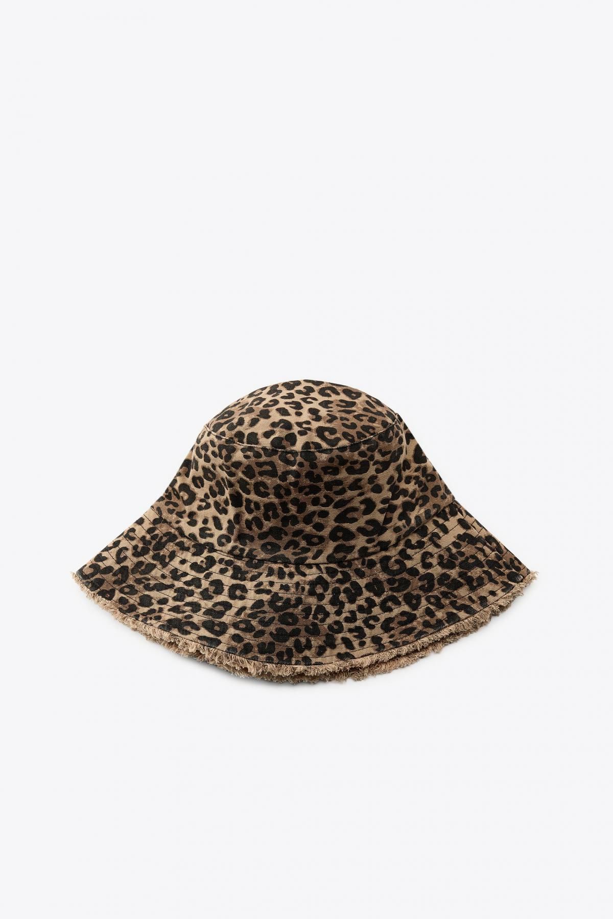 자라 애니멀프린트 프레이드 코튼 버킷햇 3920/903 LEOPARD - 메인 이미지