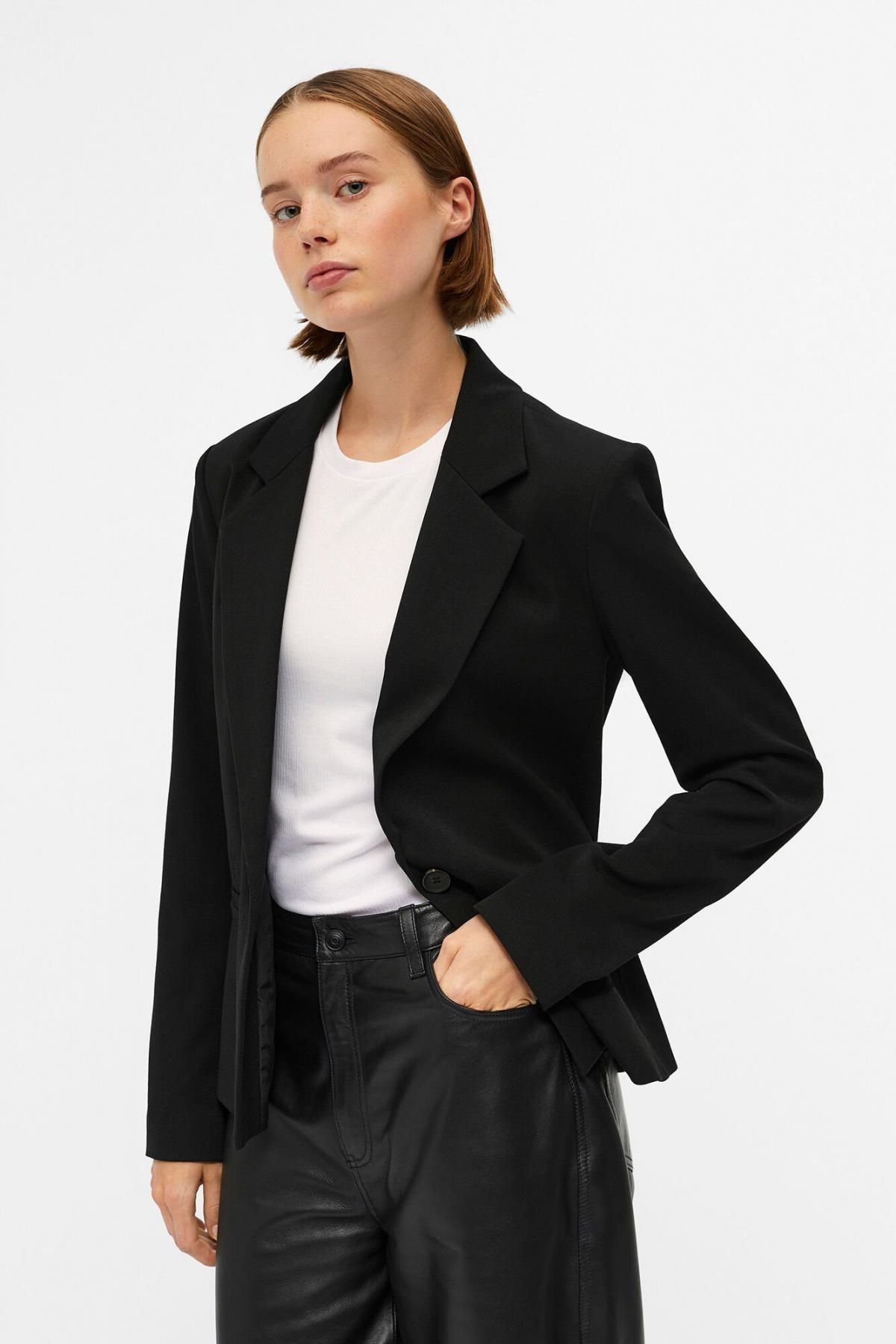 오브젝트 테일러드 미니멀 솔라파 블레이저 7930148 NEGRO - 상품 이미지