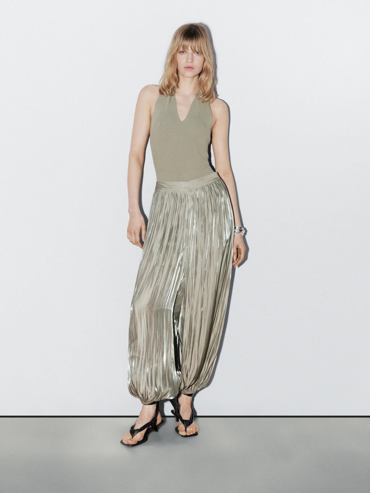 마시모두띠 모던 니트 홀터넥 바디수트 9732/953 PALE GREEN - 상세 이미지 2