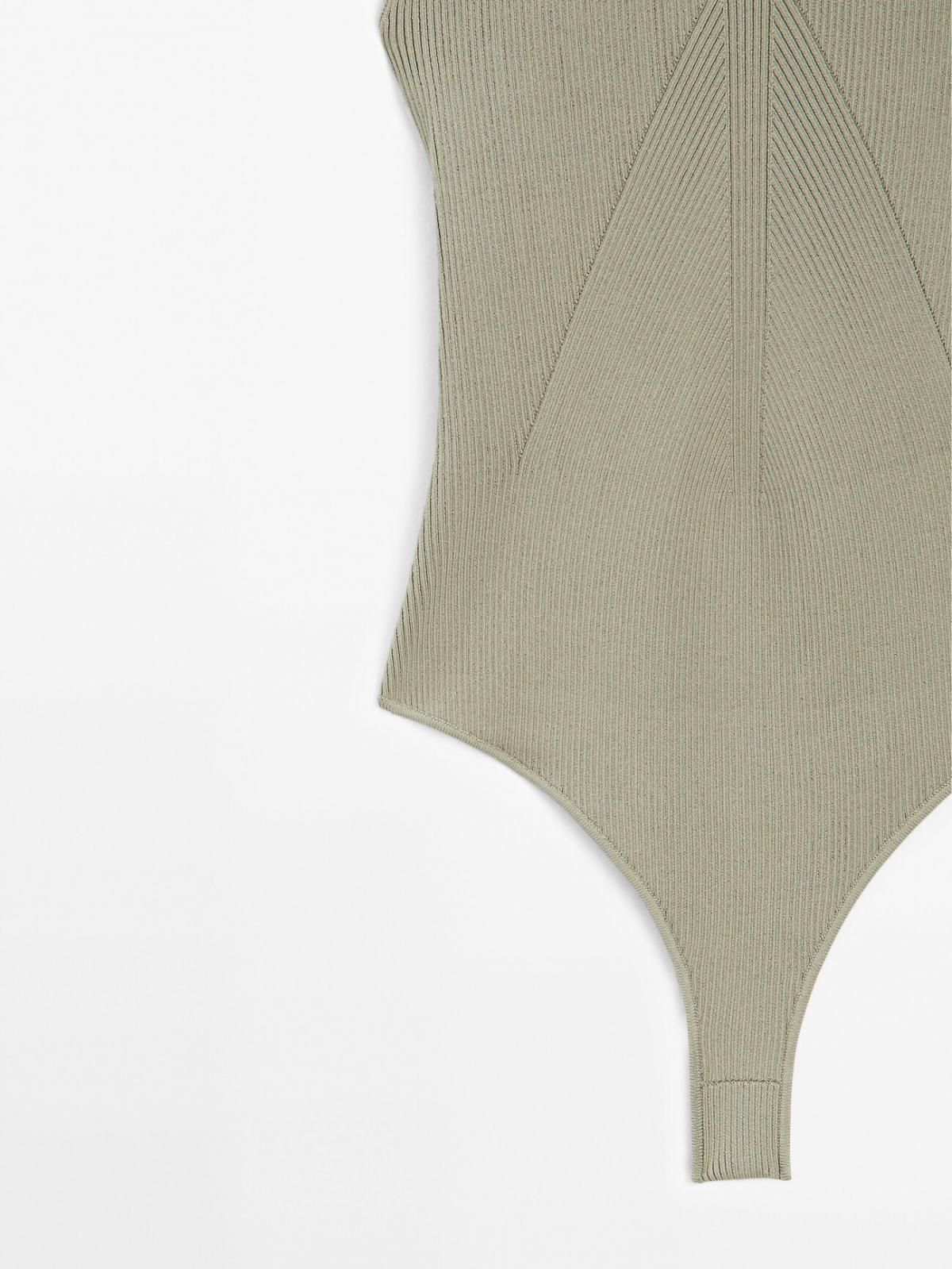 마시모두띠 모던 니트 홀터넥 바디수트 9732/953 PALE GREEN - 상세 이미지 5