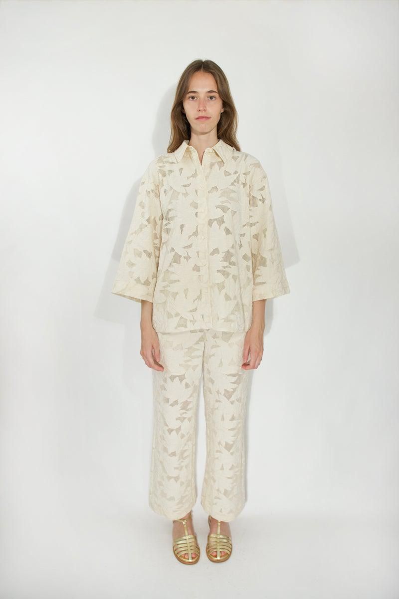 타이니코튼 레이스 GUIPUR 오버핏 셔츠 SS25-601103 ONE COLOR - 상세 이미지 3